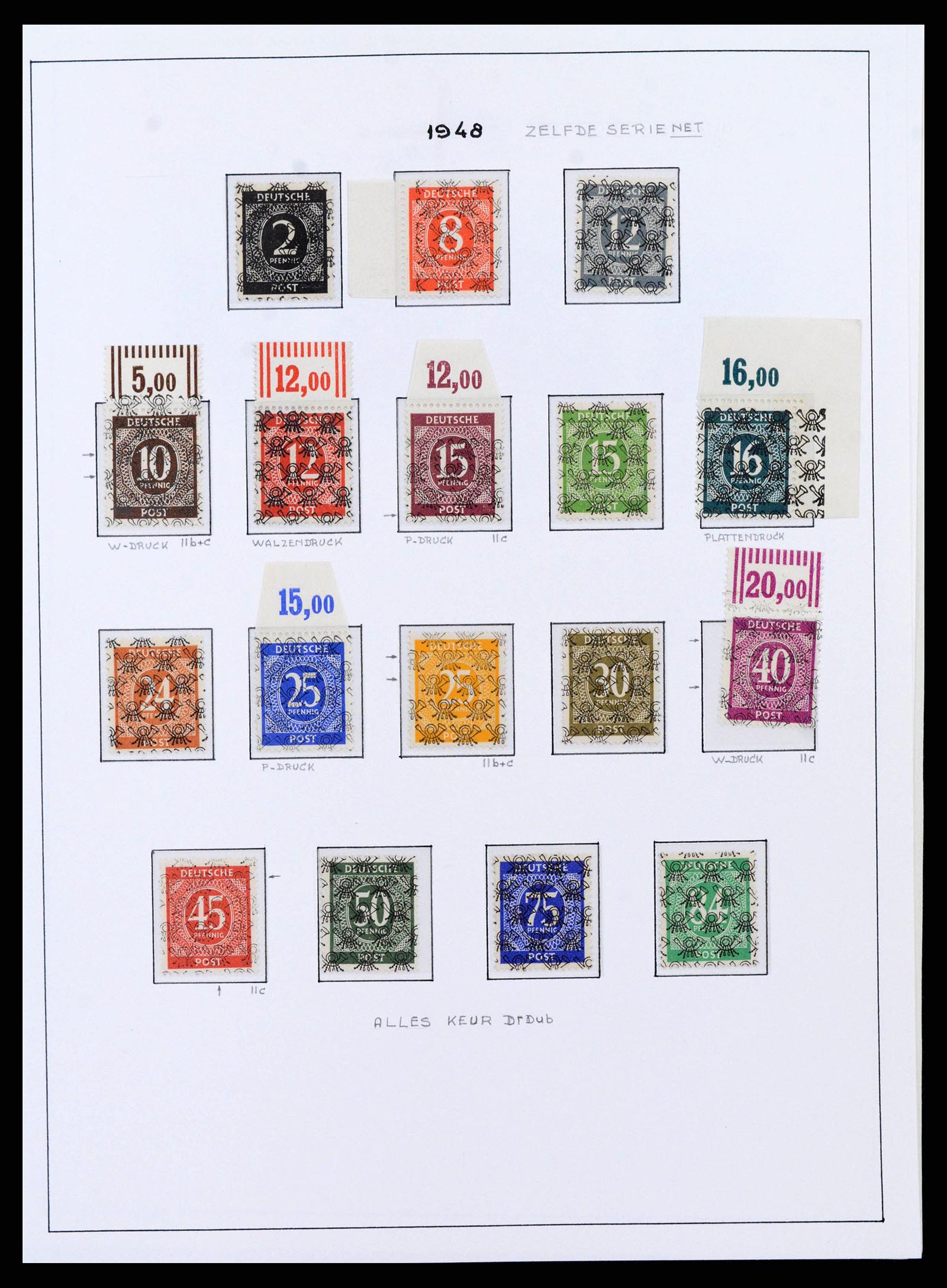 37964 0006 - Stamp collection 37964 German Zones 1945-1949.