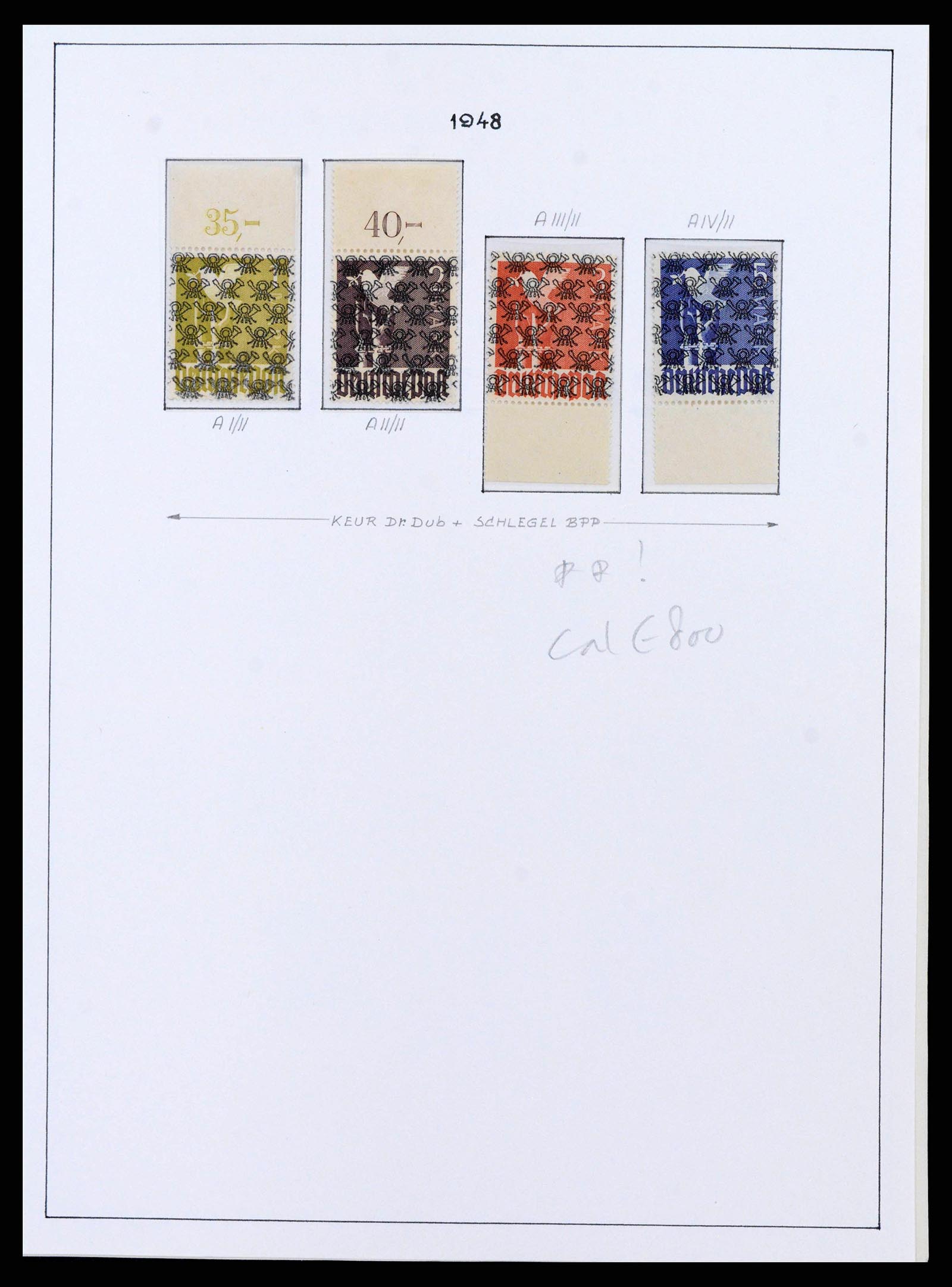 37964 0007 - Stamp collection 37964 German Zones 1945-1949.