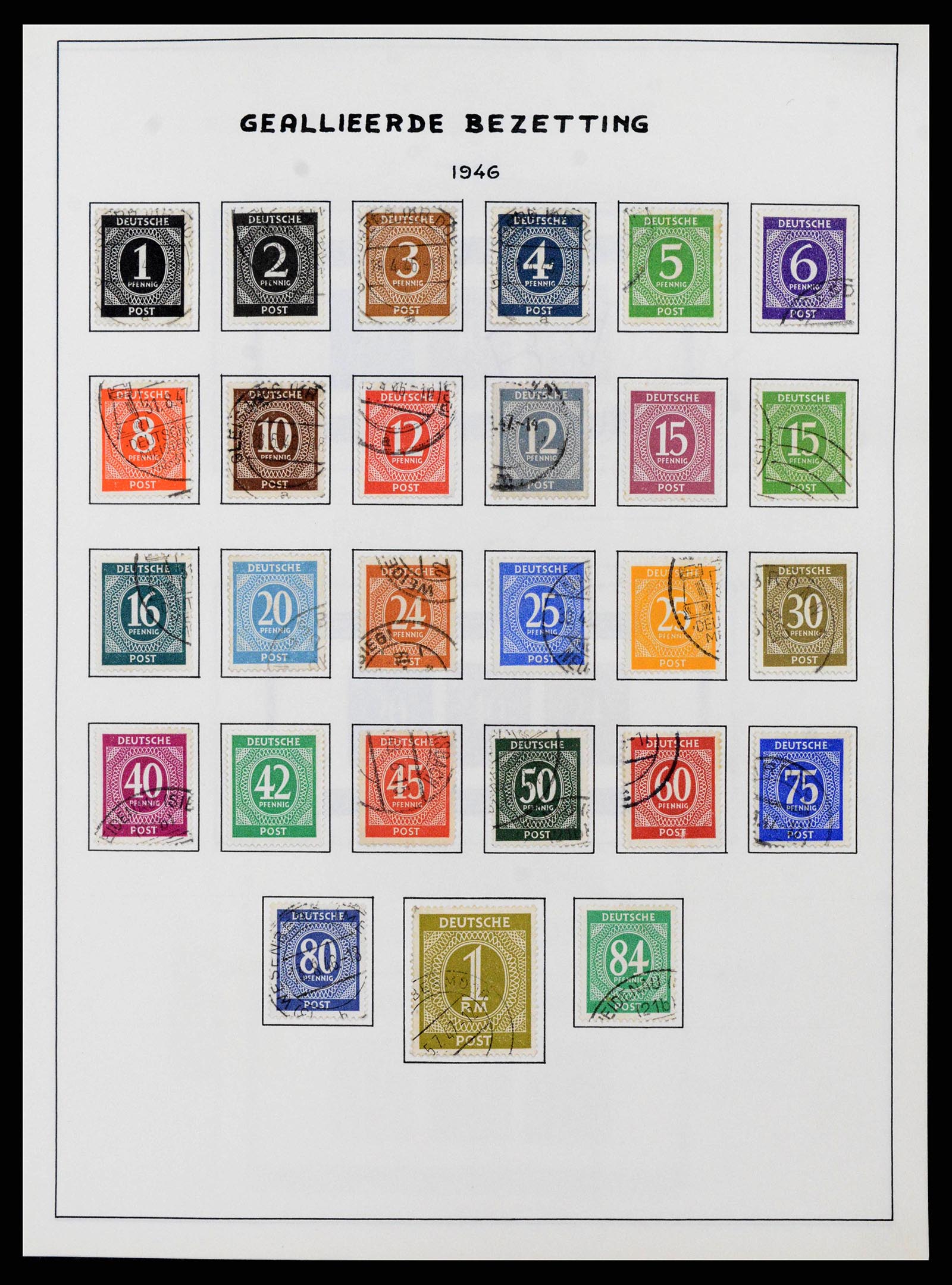 37964 0008 - Stamp collection 37964 German Zones 1945-1949.
