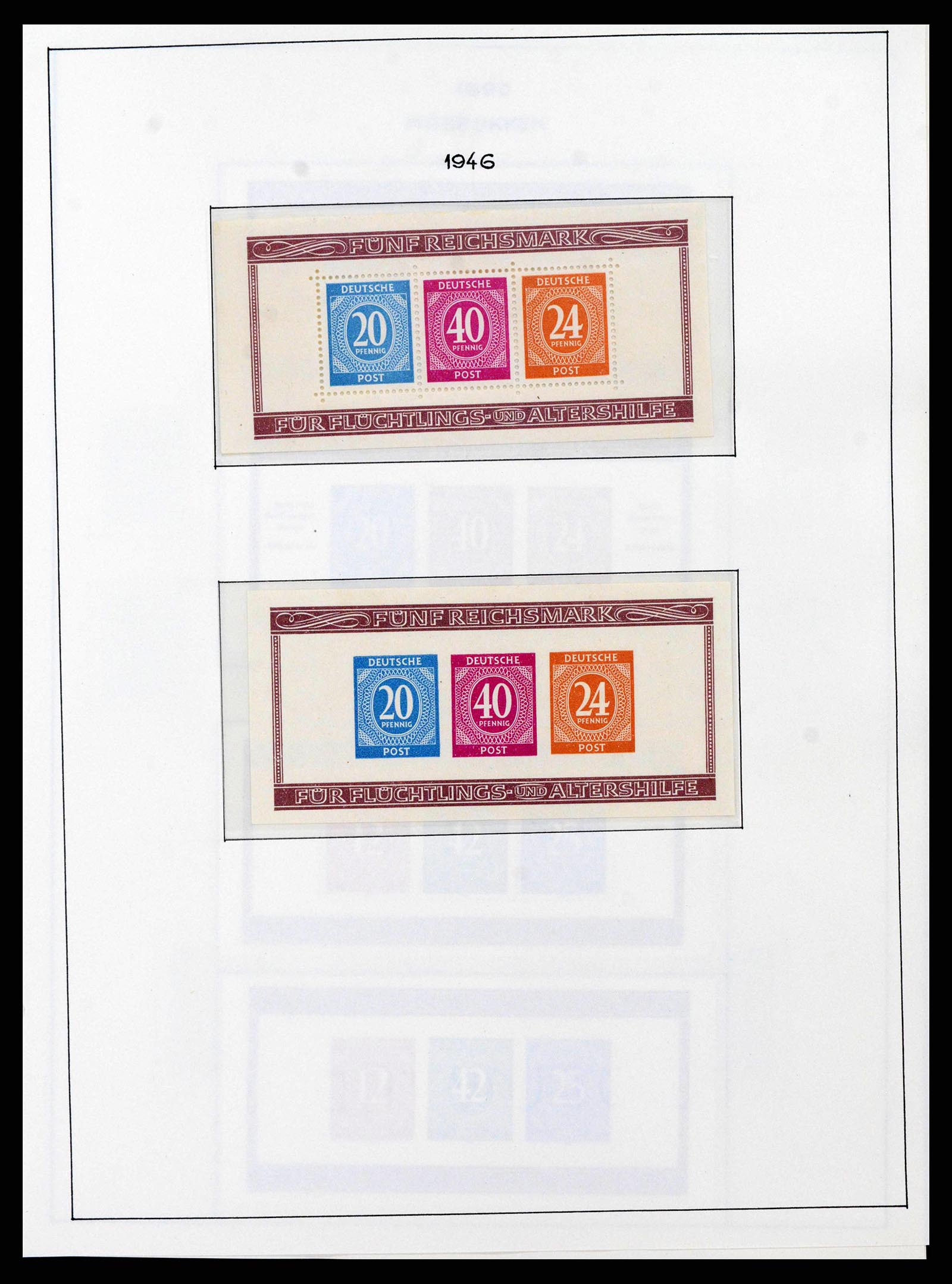 37964 0009 - Stamp collection 37964 German Zones 1945-1949.
