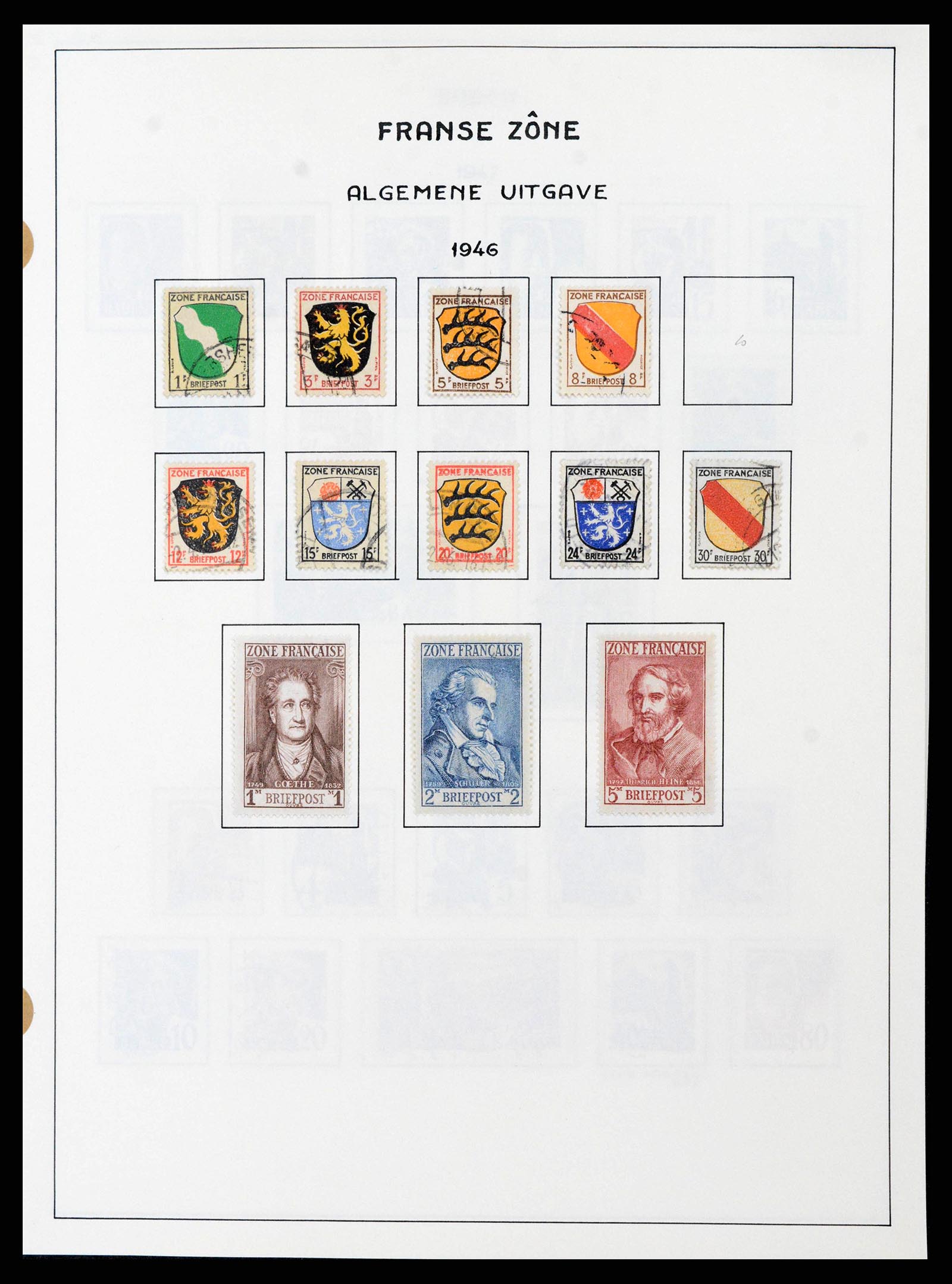37964 0013 - Stamp collection 37964 German Zones 1945-1949.
