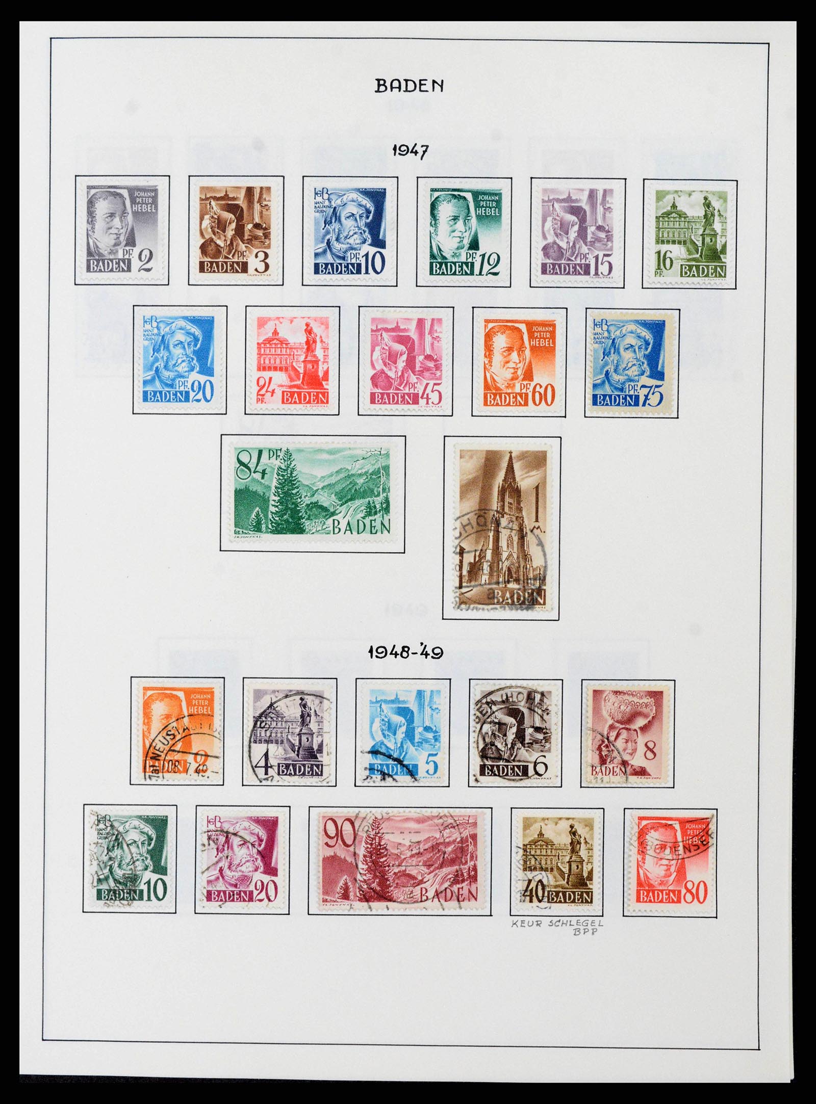 37964 0014 - Stamp collection 37964 German Zones 1945-1949.
