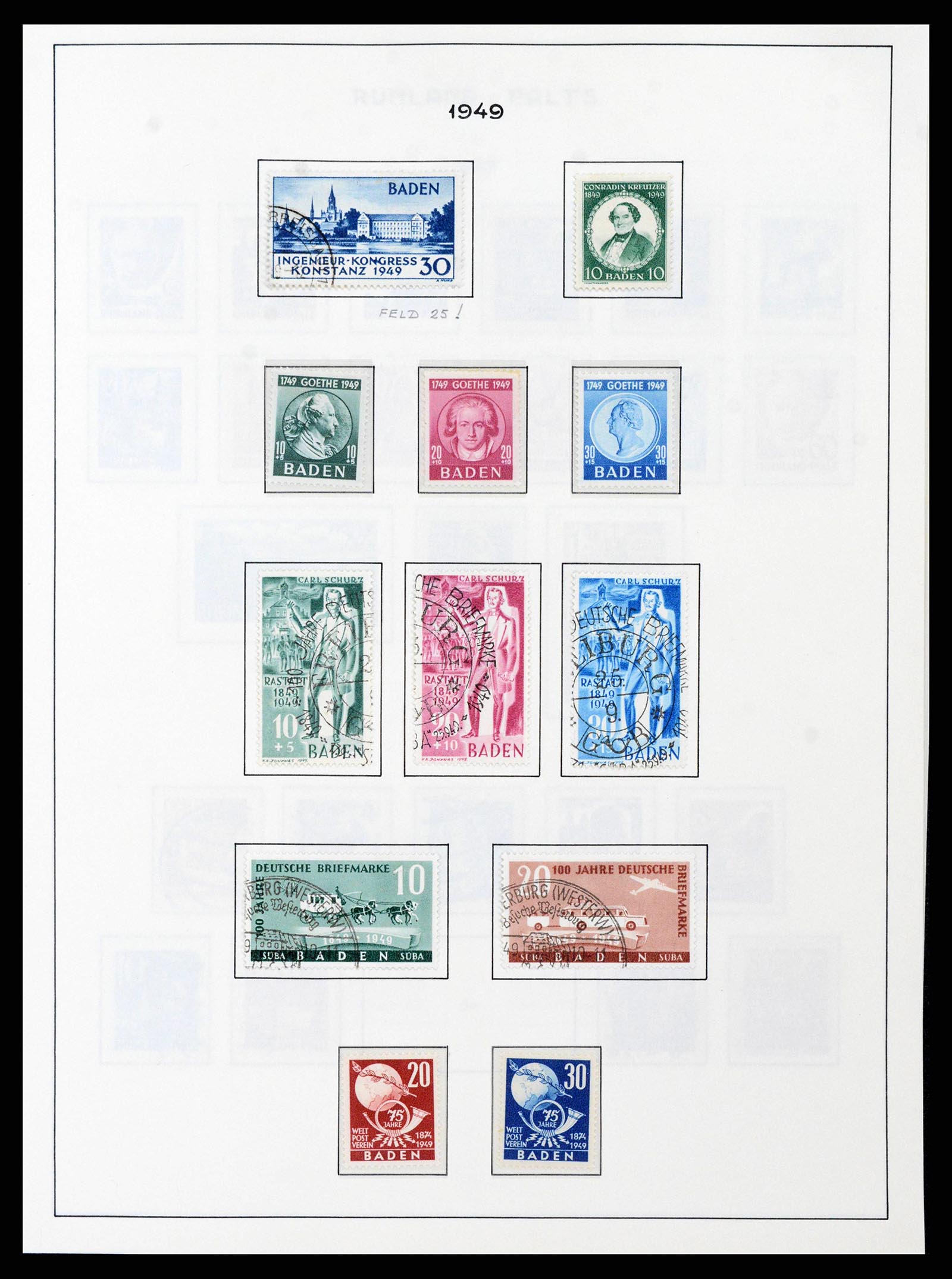 37964 0018 - Postzegelverzameling 37964 Duitse Zones 1945-1949.