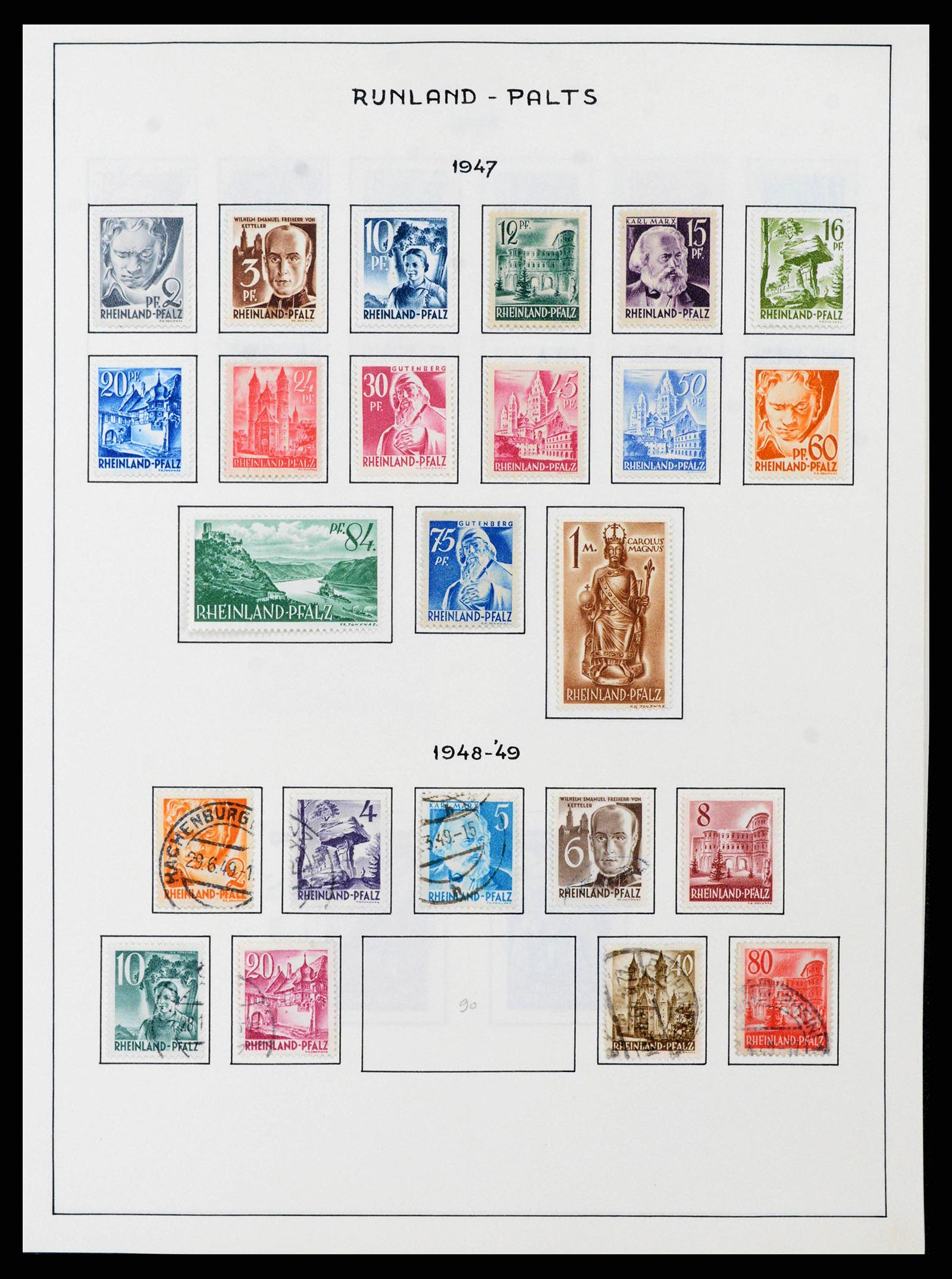 37964 0019 - Stamp collection 37964 German Zones 1945-1949.