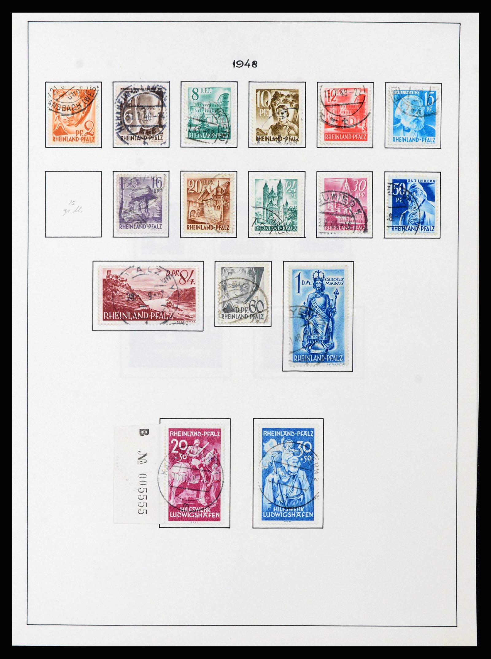 37964 0020 - Postzegelverzameling 37964 Duitse Zones 1945-1949.