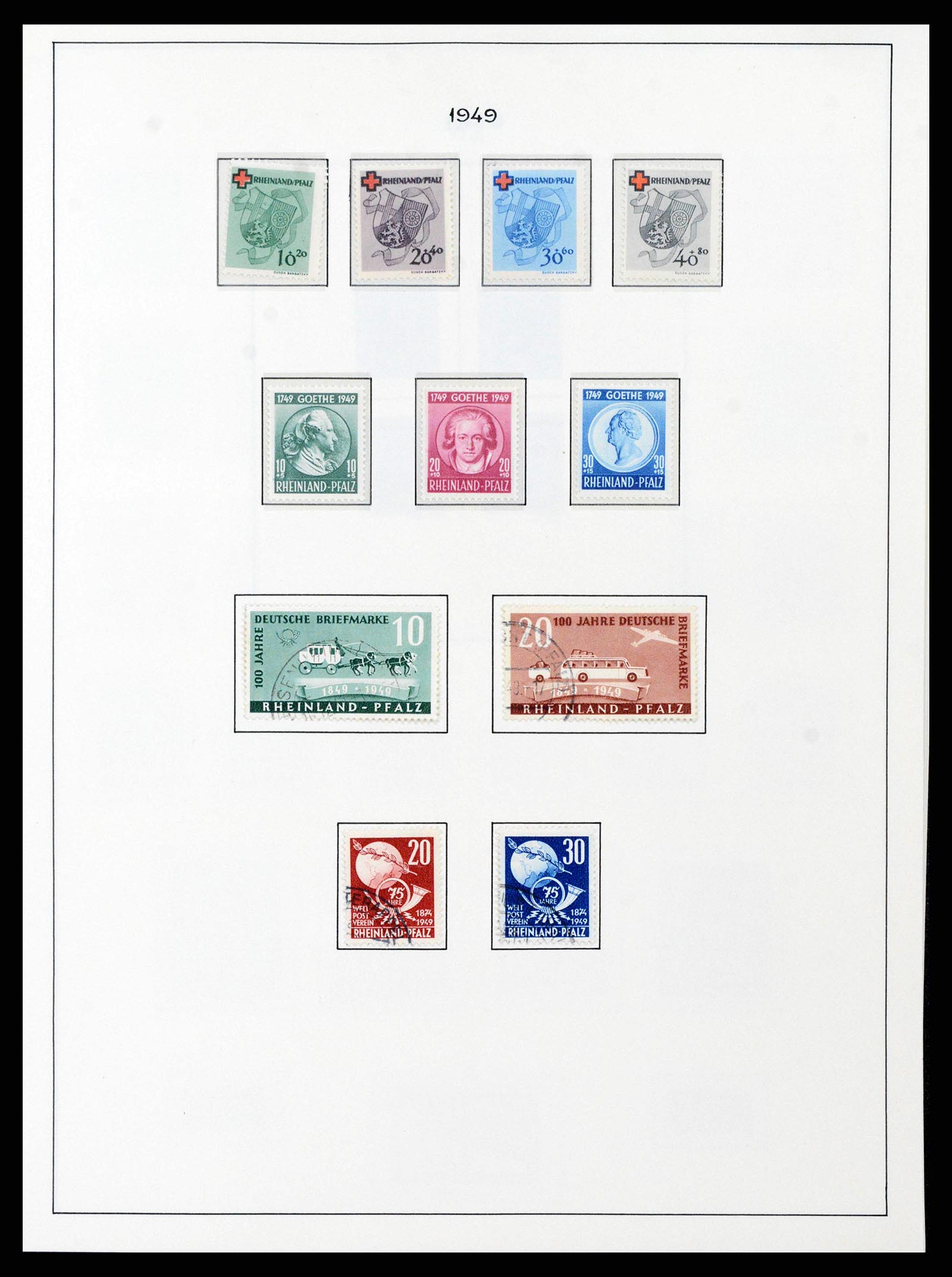 37964 0021 - Stamp collection 37964 German Zones 1945-1949.