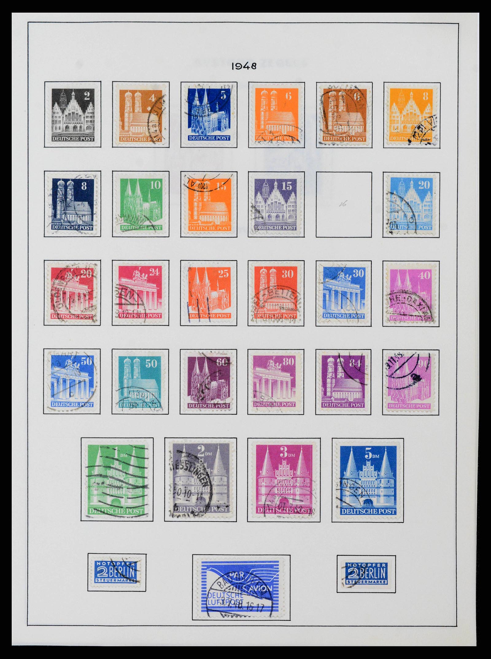 37964 0023 - Postzegelverzameling 37964 Duitse Zones 1945-1949.