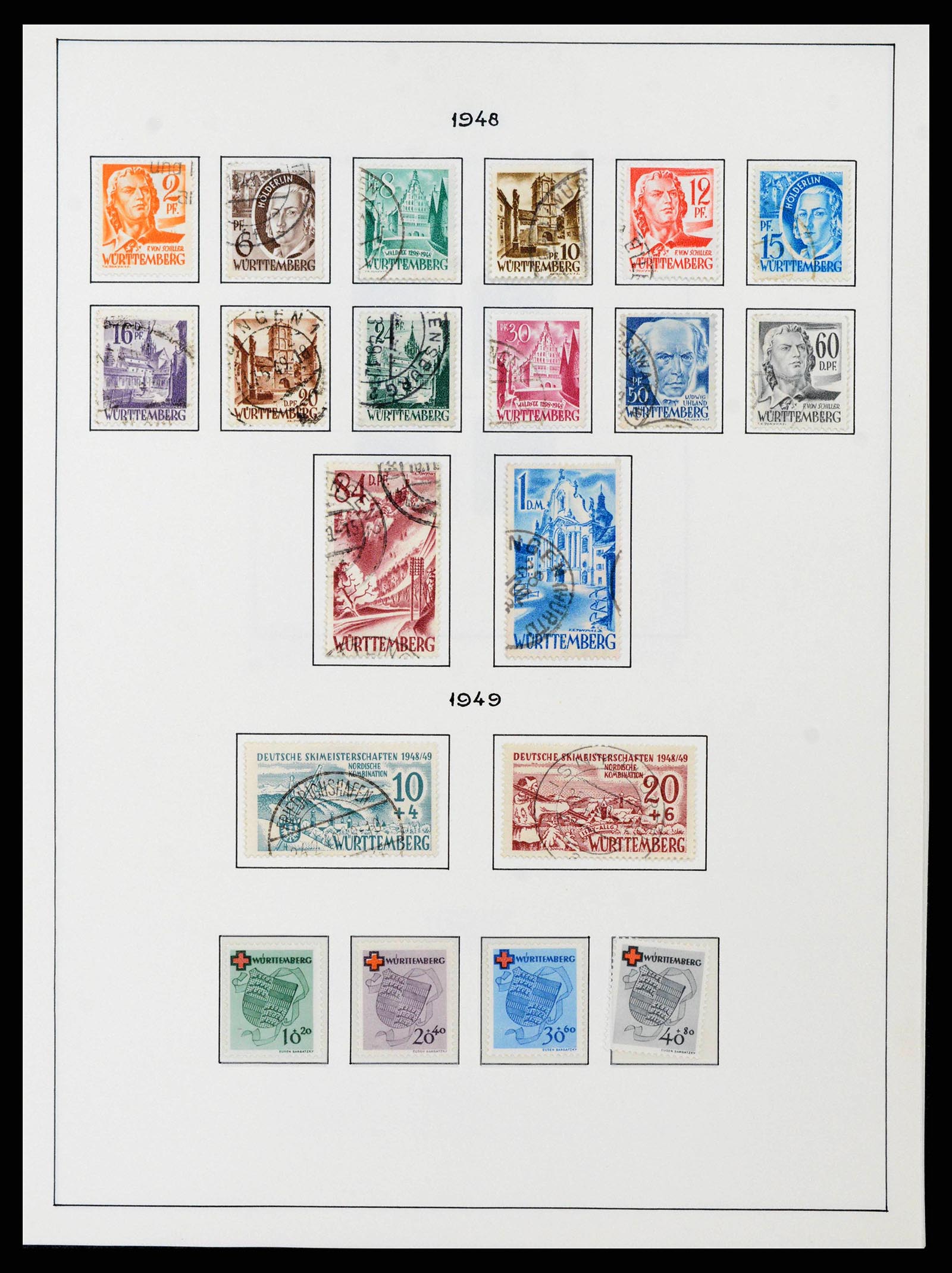 37964 0026 - Stamp collection 37964 German Zones 1945-1949.