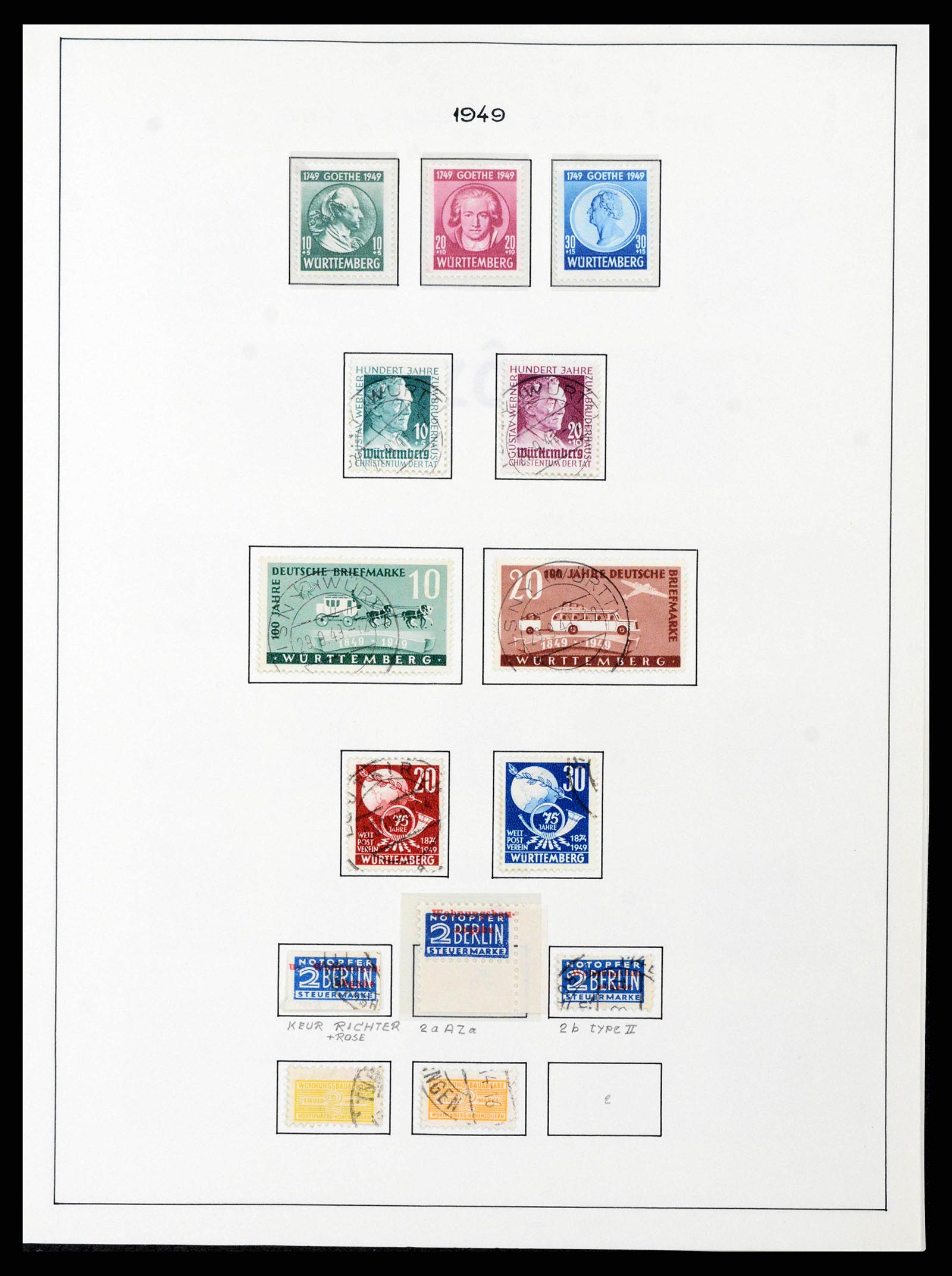 37964 0028 - Stamp collection 37964 German Zones 1945-1949.