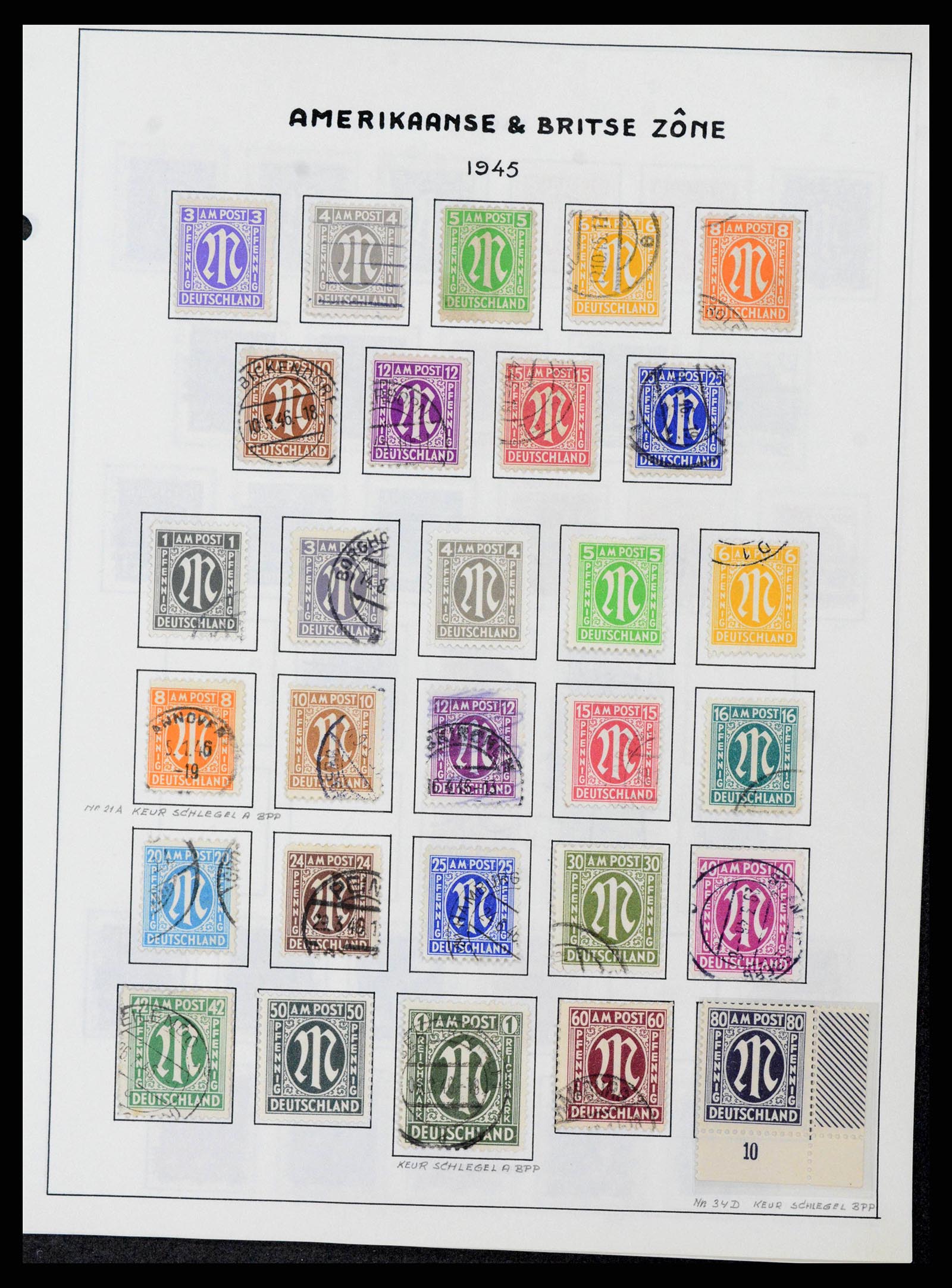 37964 0029 - Stamp collection 37964 German Zones 1945-1949.