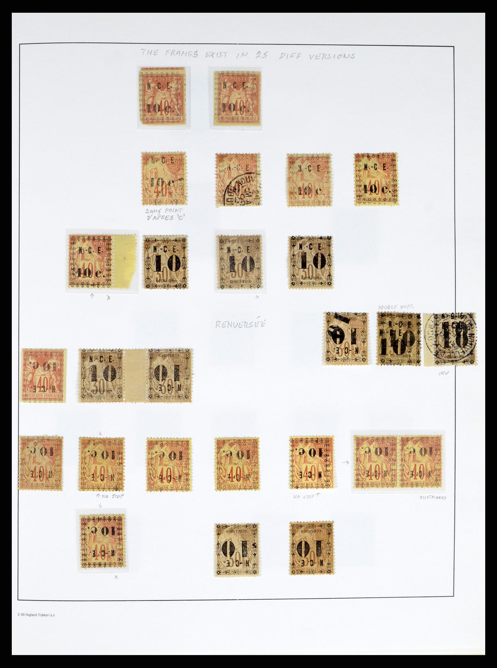 37966 004 - Postzegelverzameling 37966 Nieuw Caledonië 1854-1959.