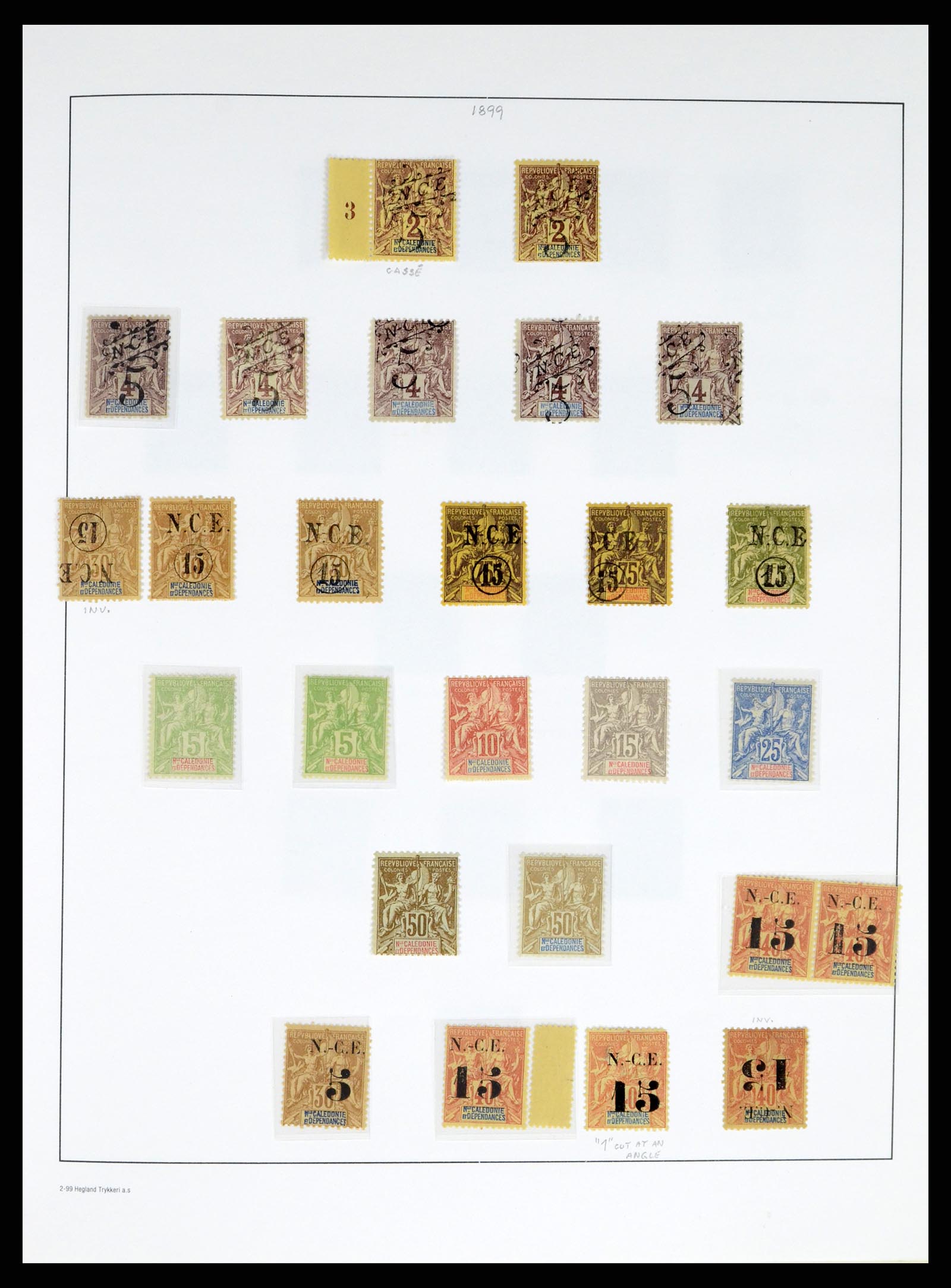 37966 009 - Postzegelverzameling 37966 Nieuw Caledonië 1854-1959.