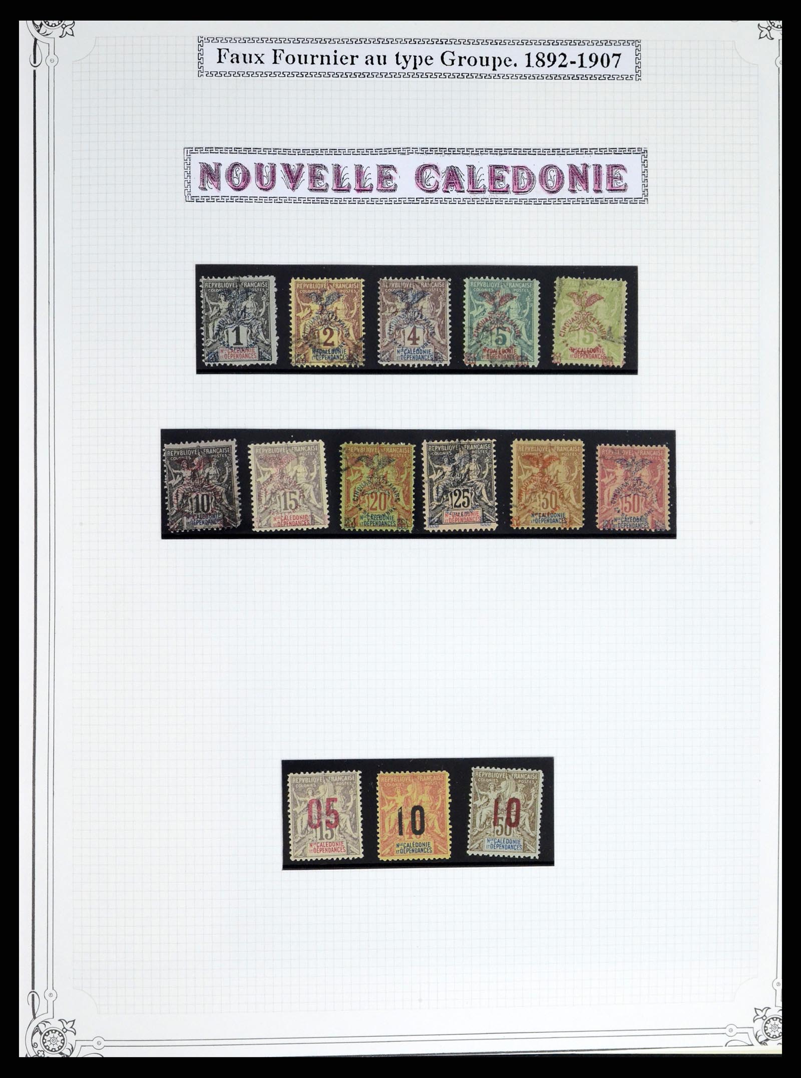 37966 013 - Postzegelverzameling 37966 Nieuw Caledonië 1854-1959.