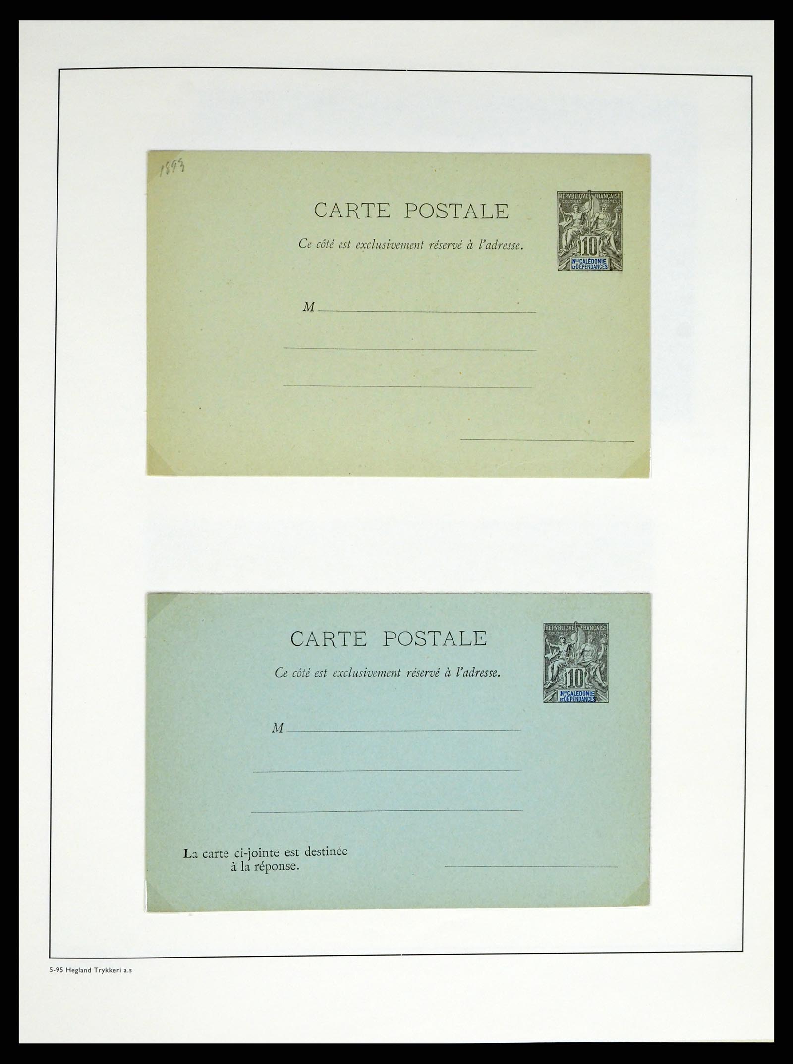 37966 018 - Postzegelverzameling 37966 Nieuw Caledonië 1854-1959.