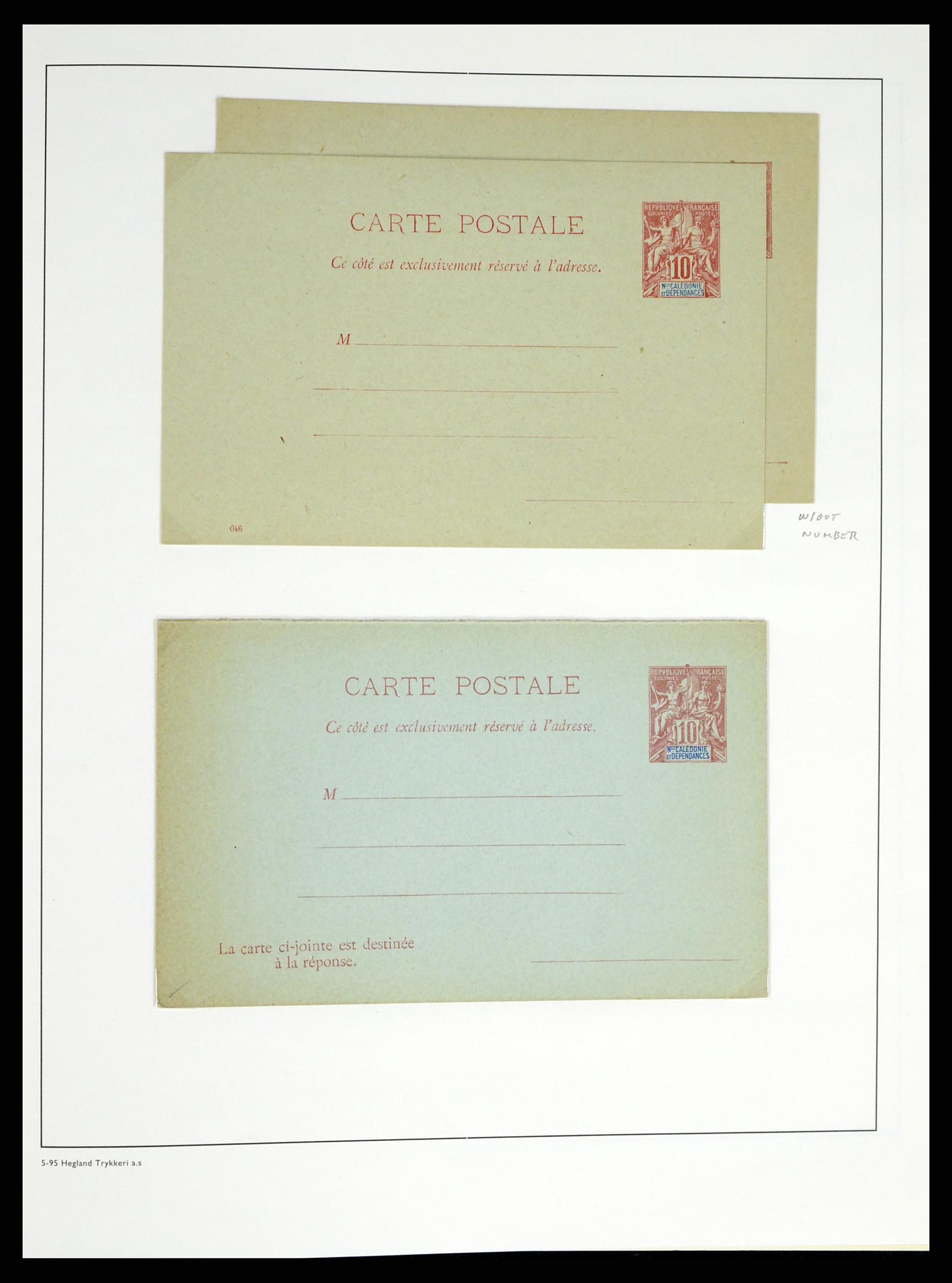 37966 019 - Postzegelverzameling 37966 Nieuw Caledonië 1854-1959.