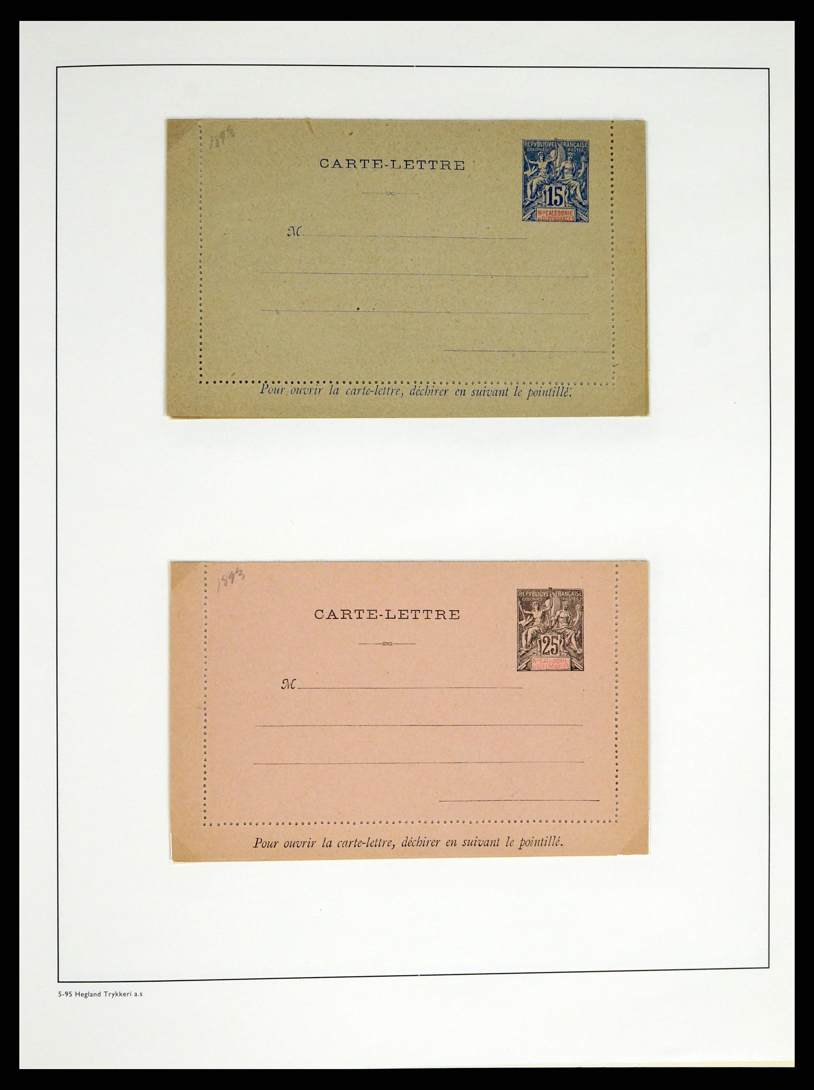37966 020 - Postzegelverzameling 37966 Nieuw Caledonië 1854-1959.