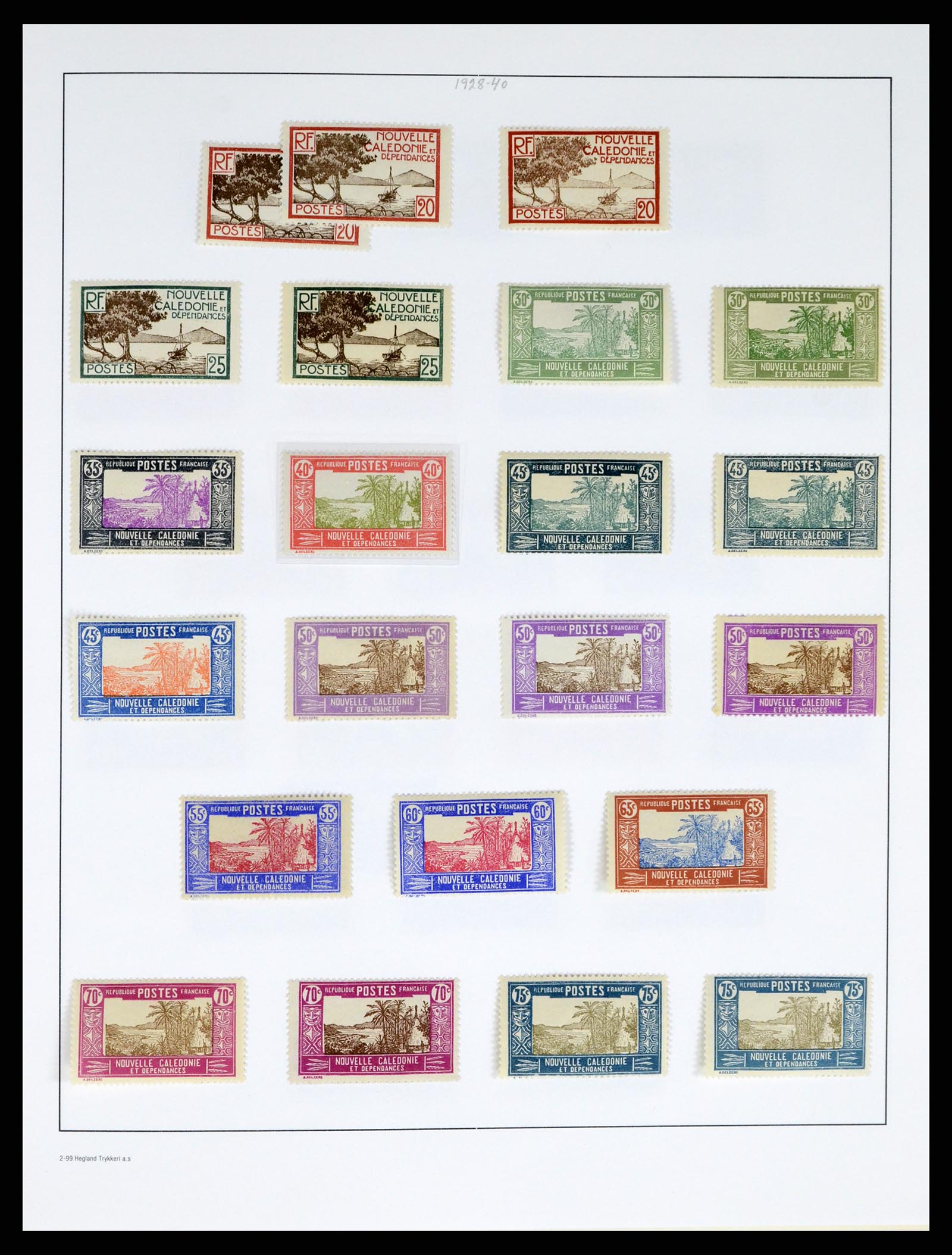 37966 030 - Stamp Collection 37966 New Caledonia 1854-1959.