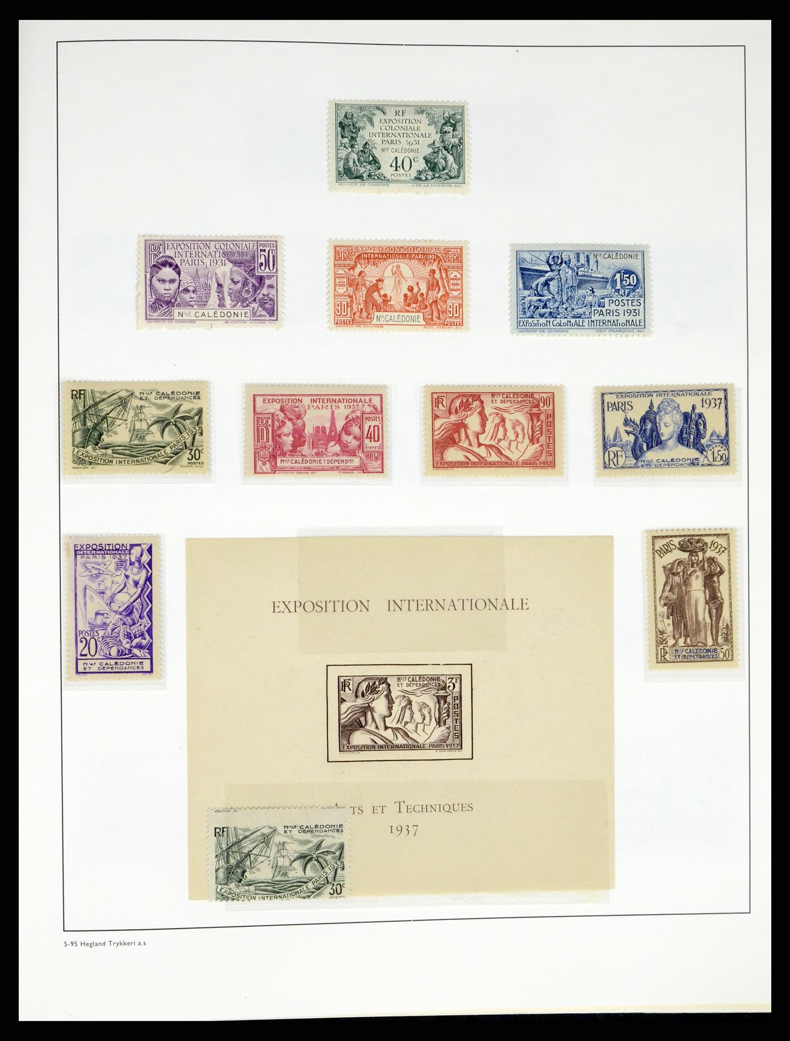 37966 036 - Stamp Collection 37966 New Caledonia 1854-1959.