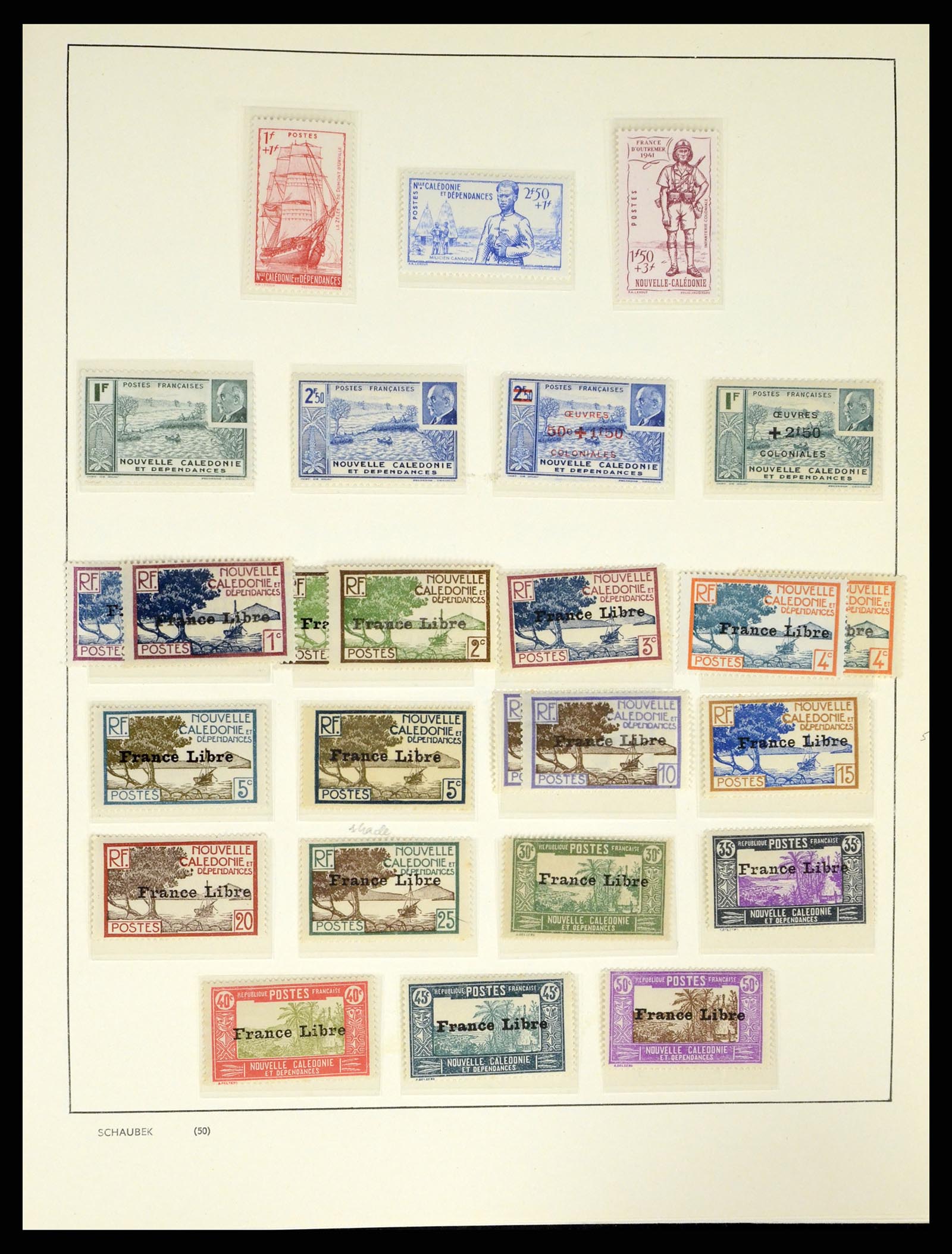 37966 038 - Stamp Collection 37966 New Caledonia 1854-1959.