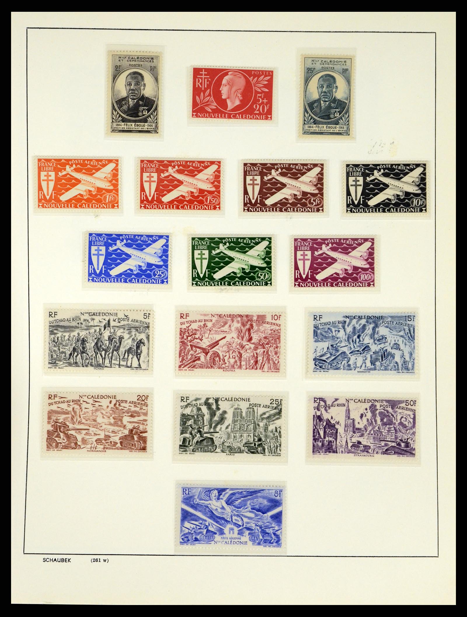 37966 044 - Postzegelverzameling 37966 Nieuw Caledonië 1854-1959.