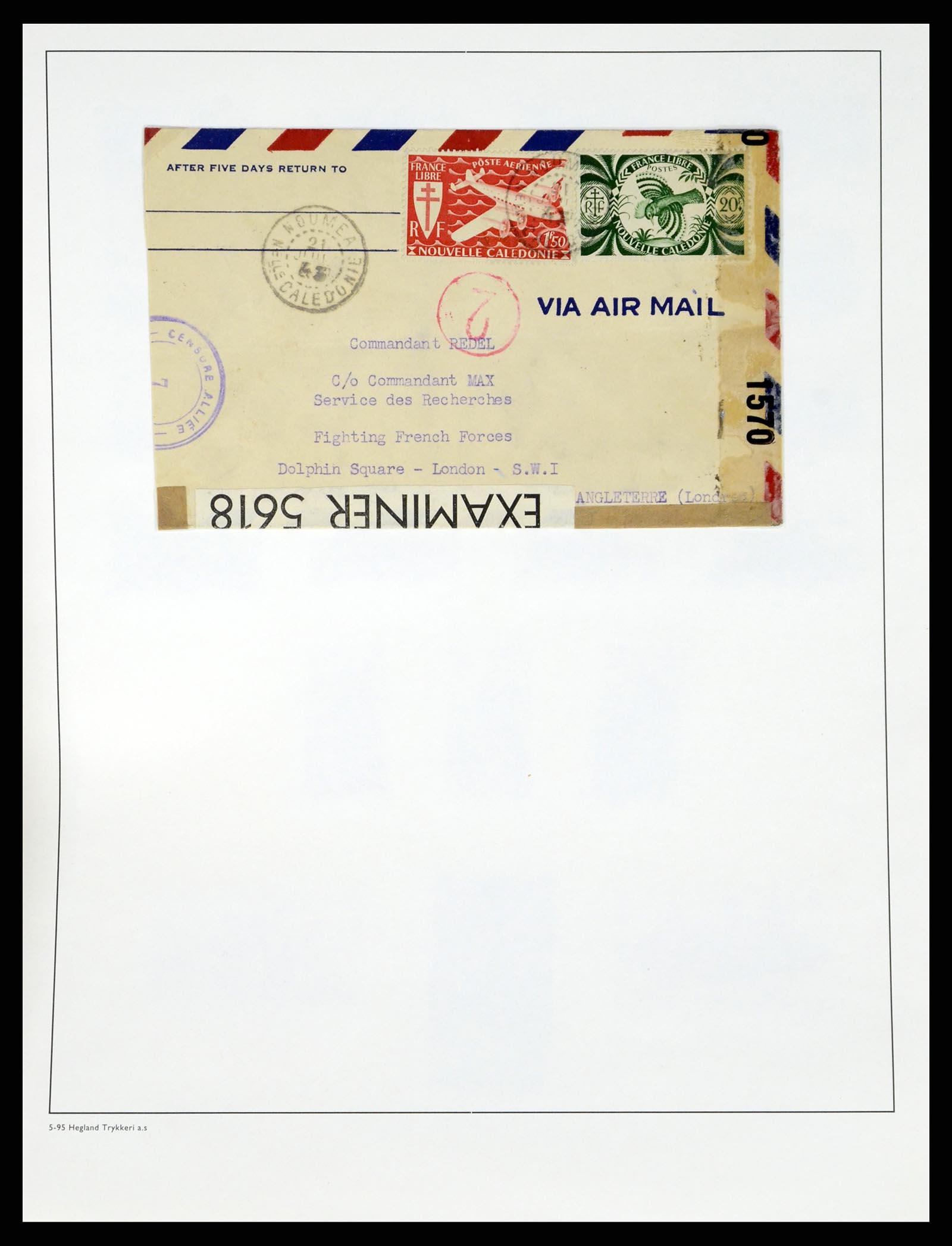 37966 045 - Postzegelverzameling 37966 Nieuw Caledonië 1854-1959.