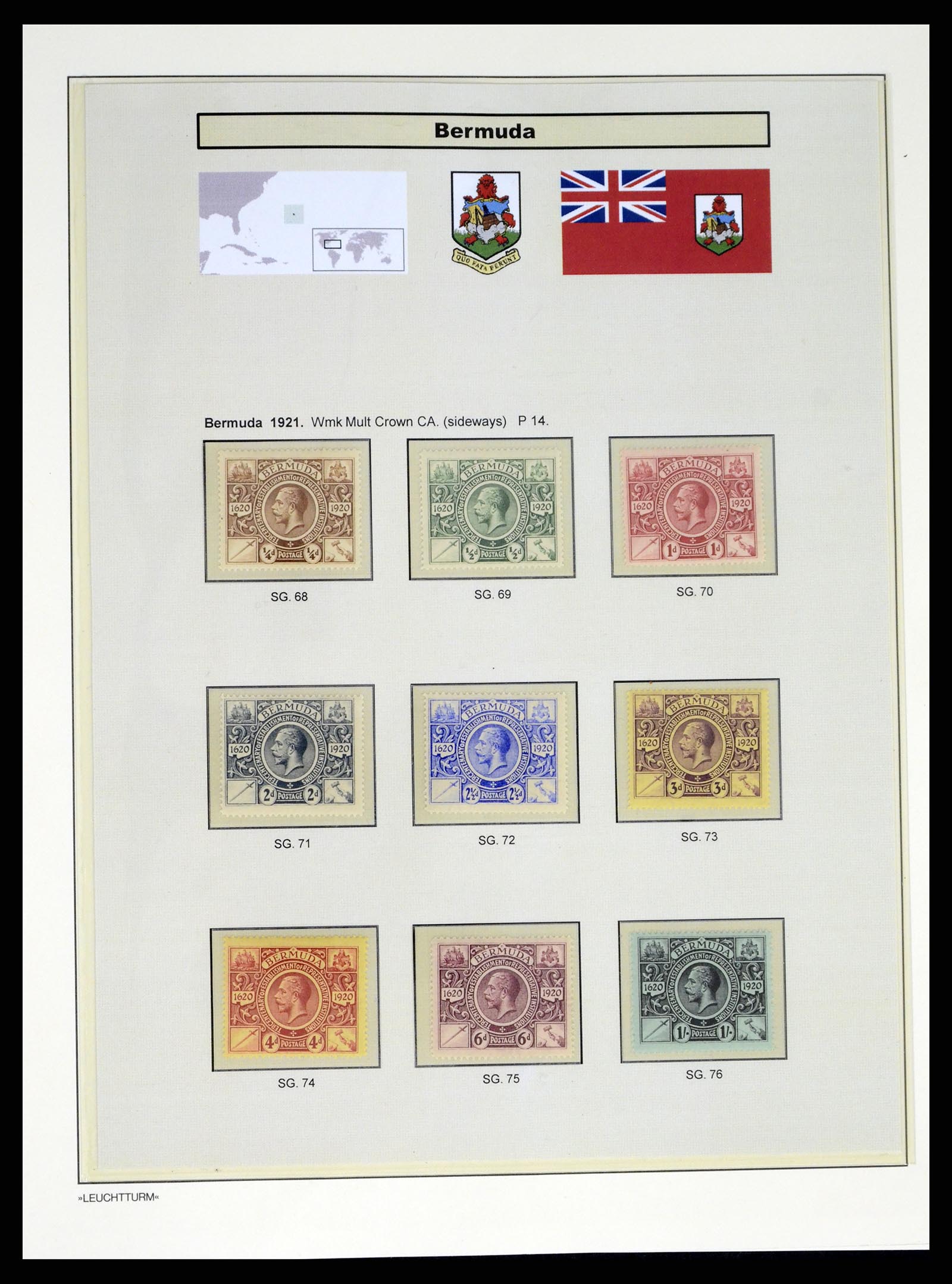 37968 008 - Stamp Collection 37968 Bermuda 1865-1938.