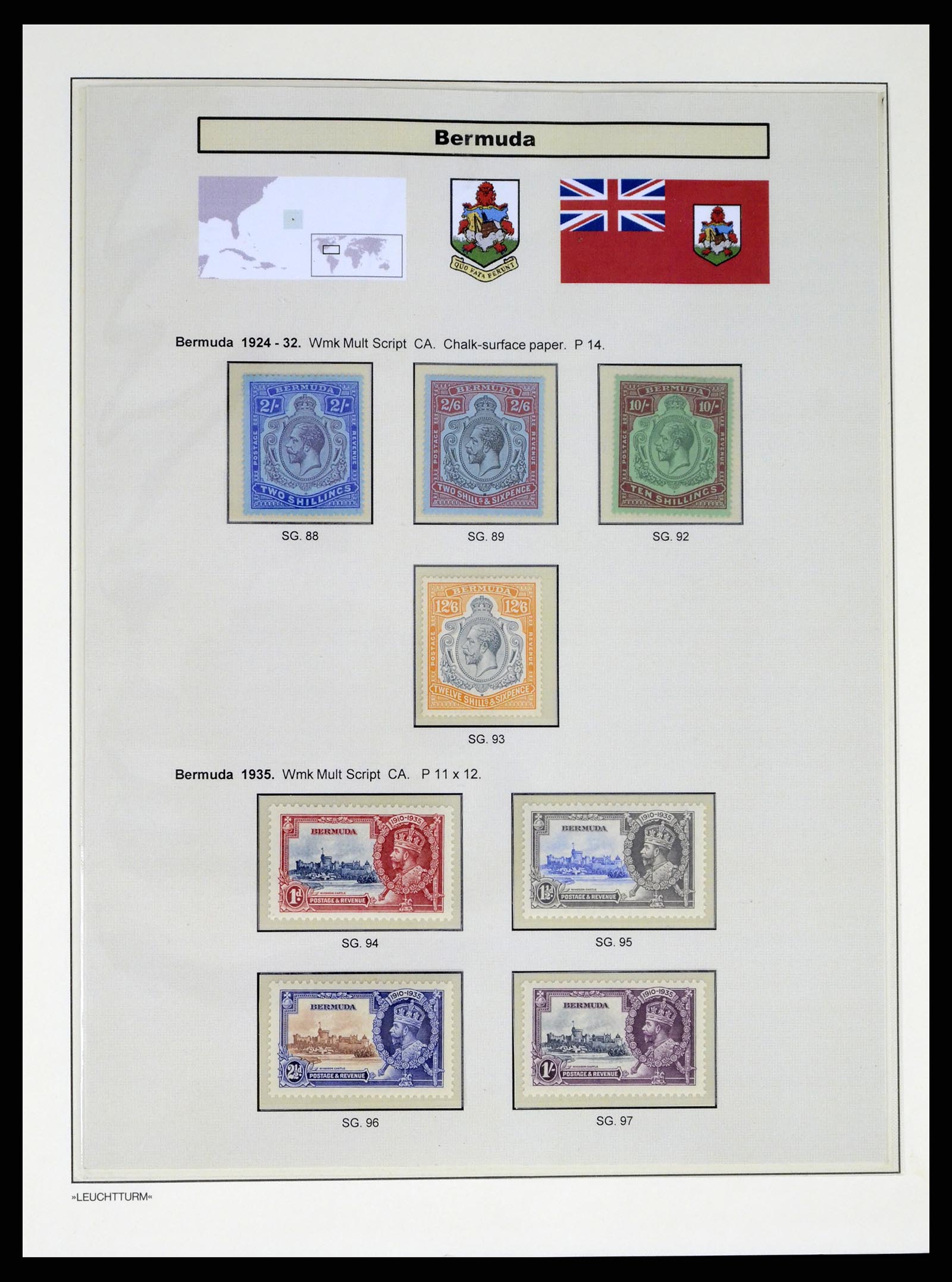 37968 010 - Stamp Collection 37968 Bermuda 1865-1938.