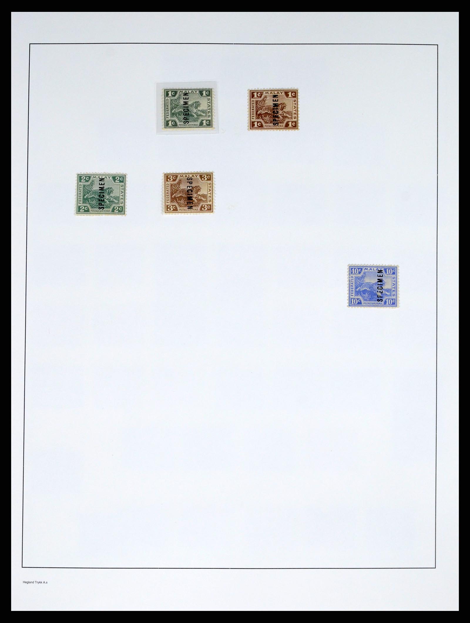 37971 009 - Stamp Collection 37971 Malaysia 1900-1920.