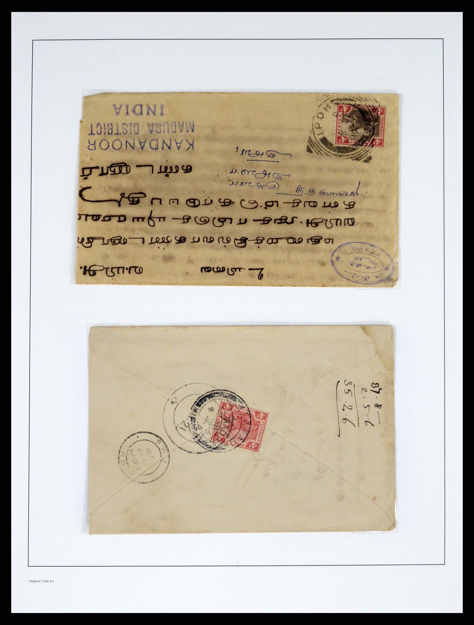 37971 011 - Stamp Collection 37971 Malaysia 1900-1920.