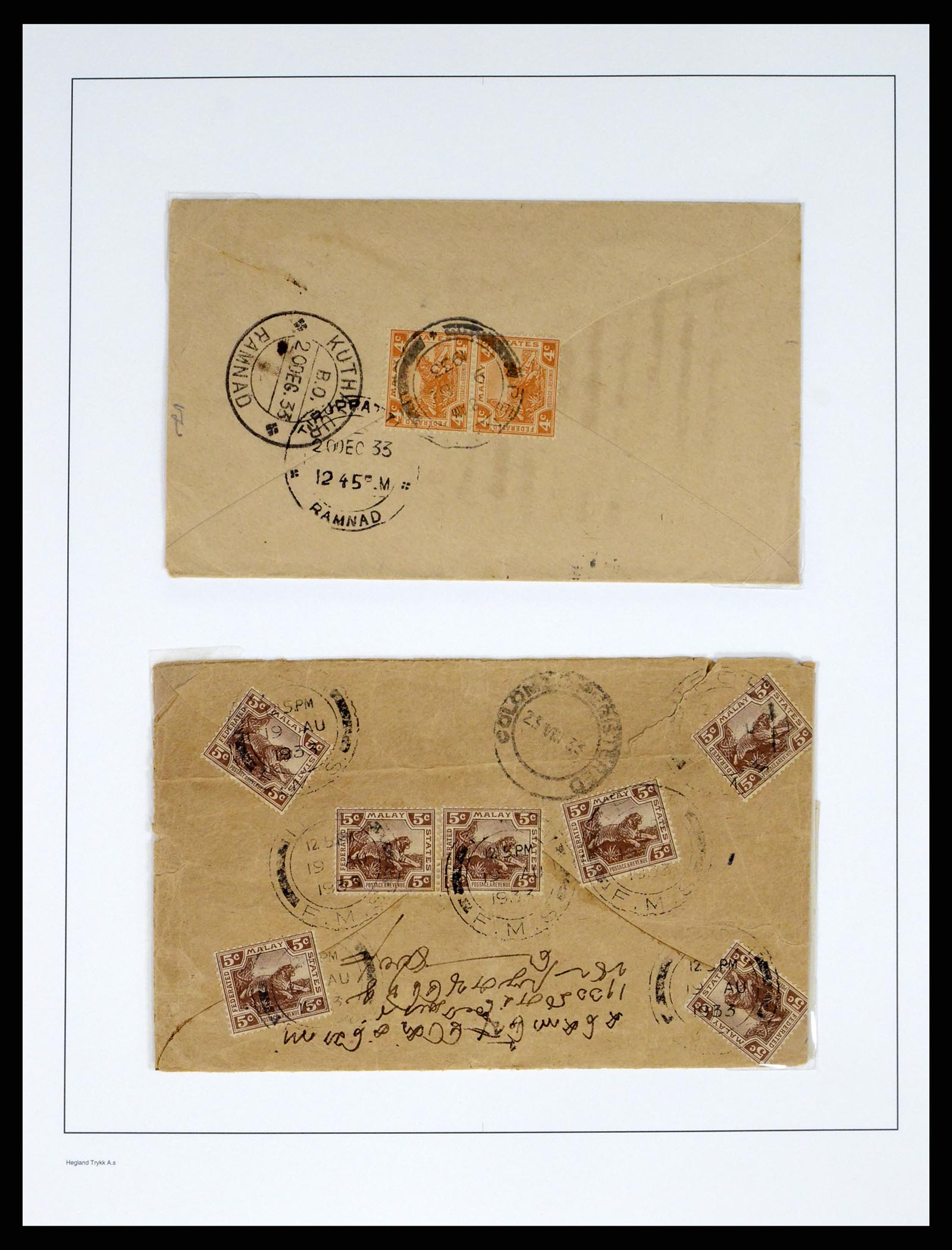 37971 013 - Postzegelverzameling 37971 Maleisië 1900-1920.