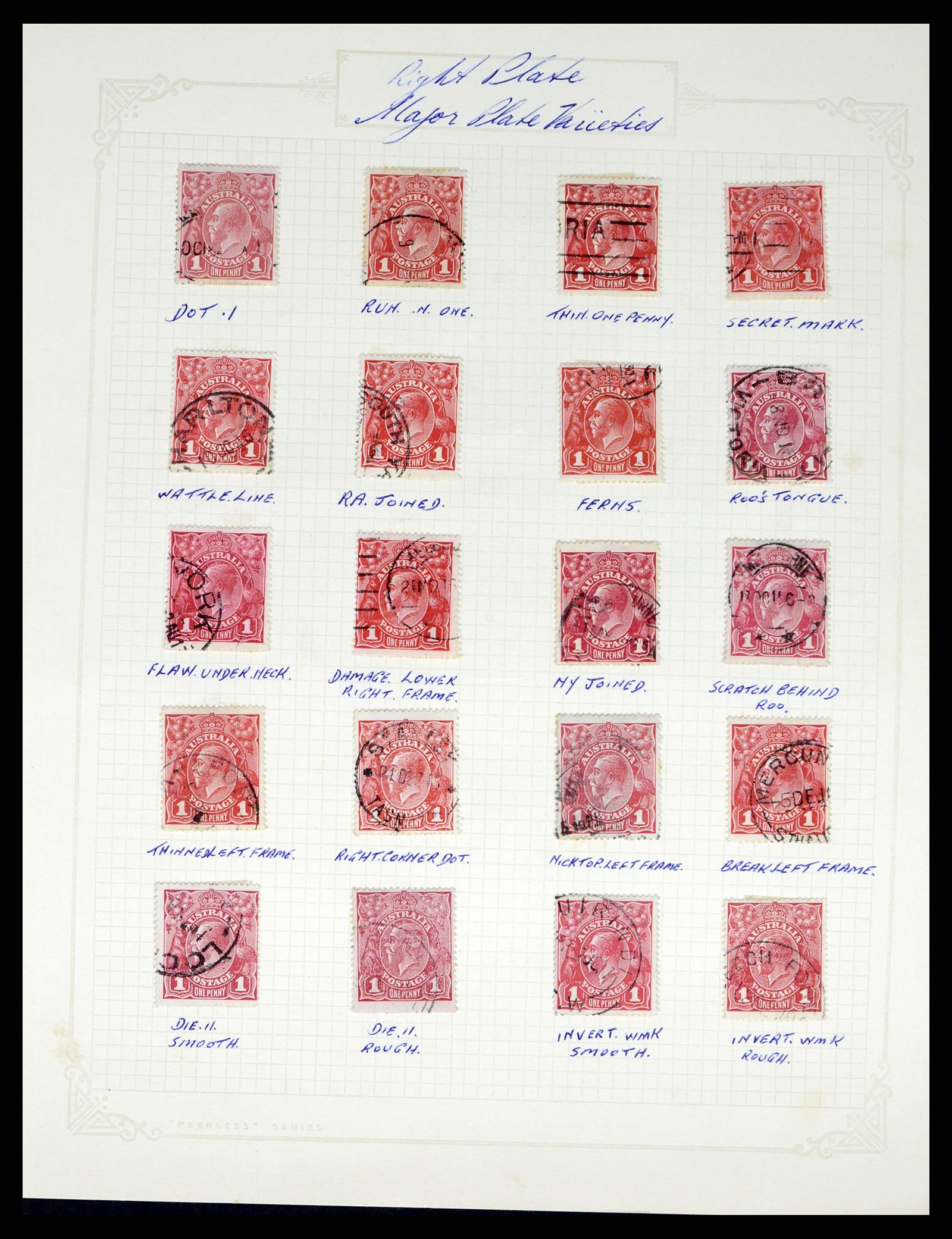 37972 011 - Stamp Collection 37972 Australia 1913-1936.
