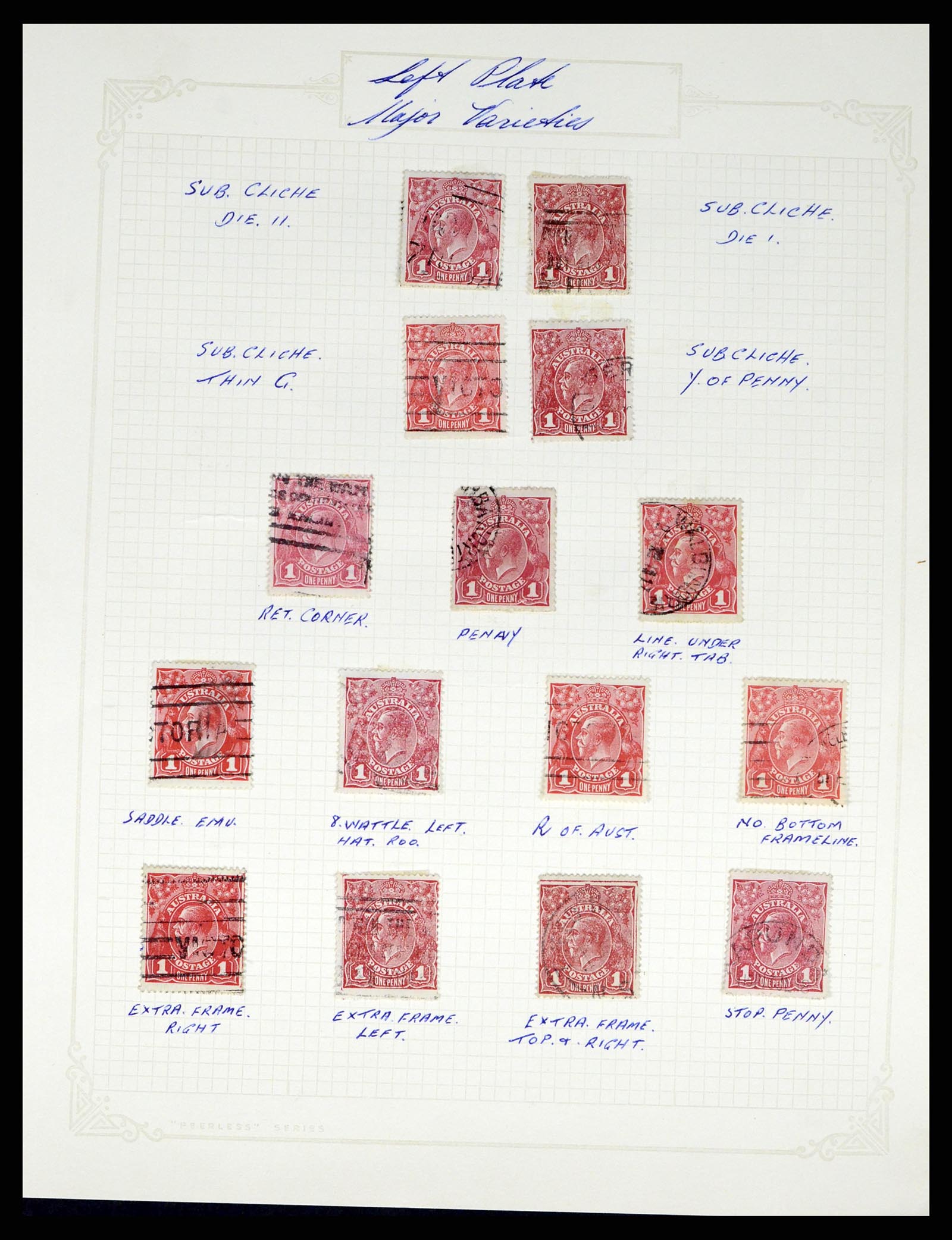 37972 012 - Stamp Collection 37972 Australia 1913-1936.