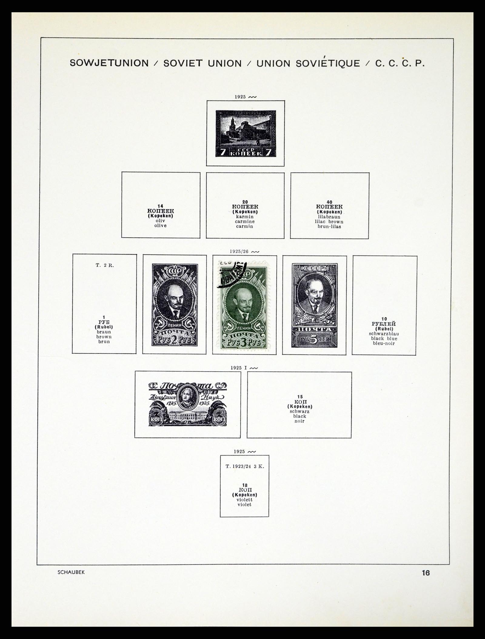 37974 010 - Postzegelverzameling 37974 Rusland 1868-1964.