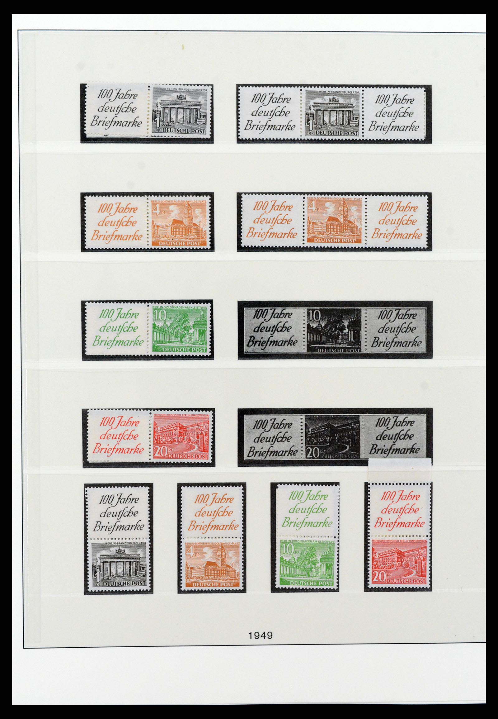37977 001 - Postzegelverzameling 37977 Berlijn combinaties 1949-1989.