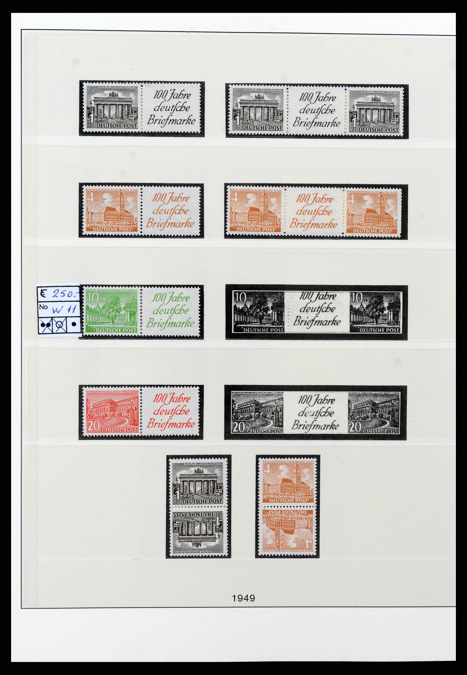 37977 002 - Postzegelverzameling 37977 Berlijn combinaties 1949-1989.
