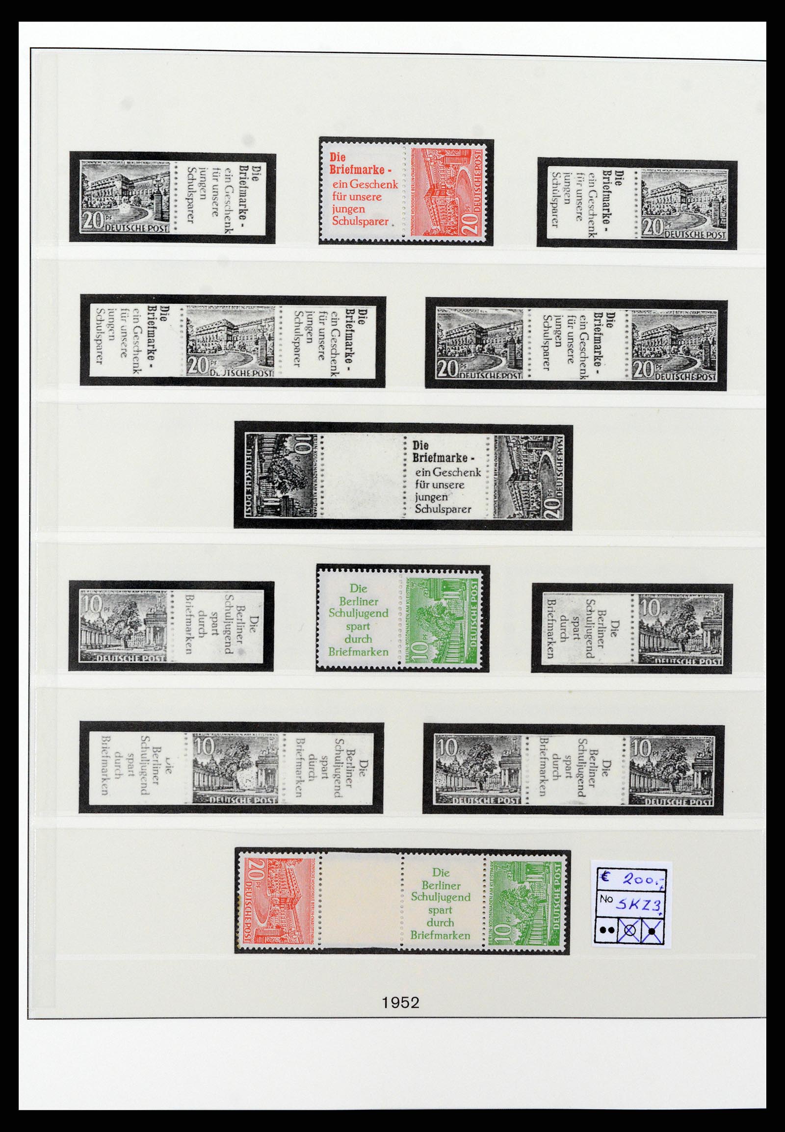 37977 004 - Postzegelverzameling 37977 Berlijn combinaties 1949-1989.