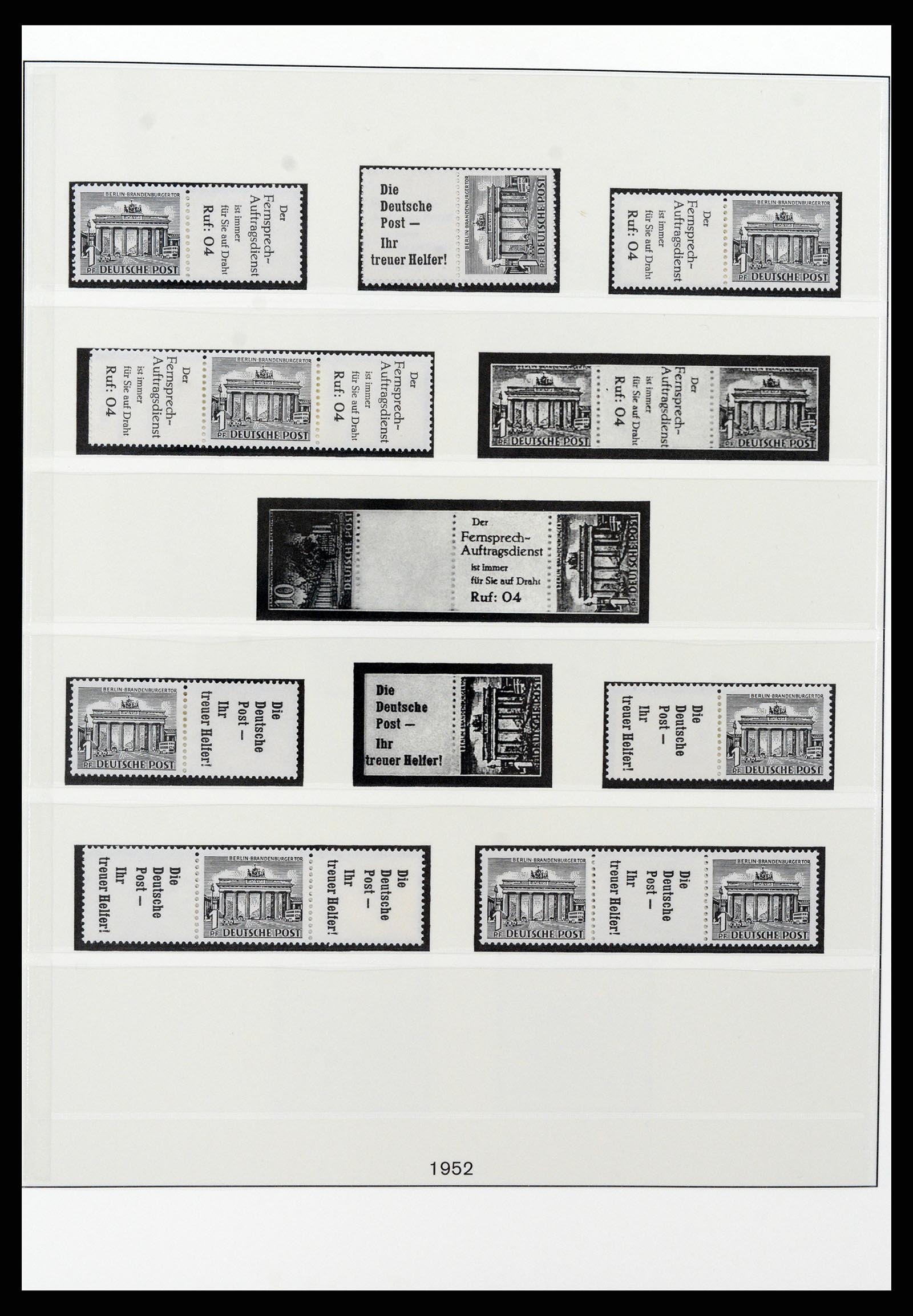 37977 006 - Postzegelverzameling 37977 Berlijn combinaties 1949-1989.