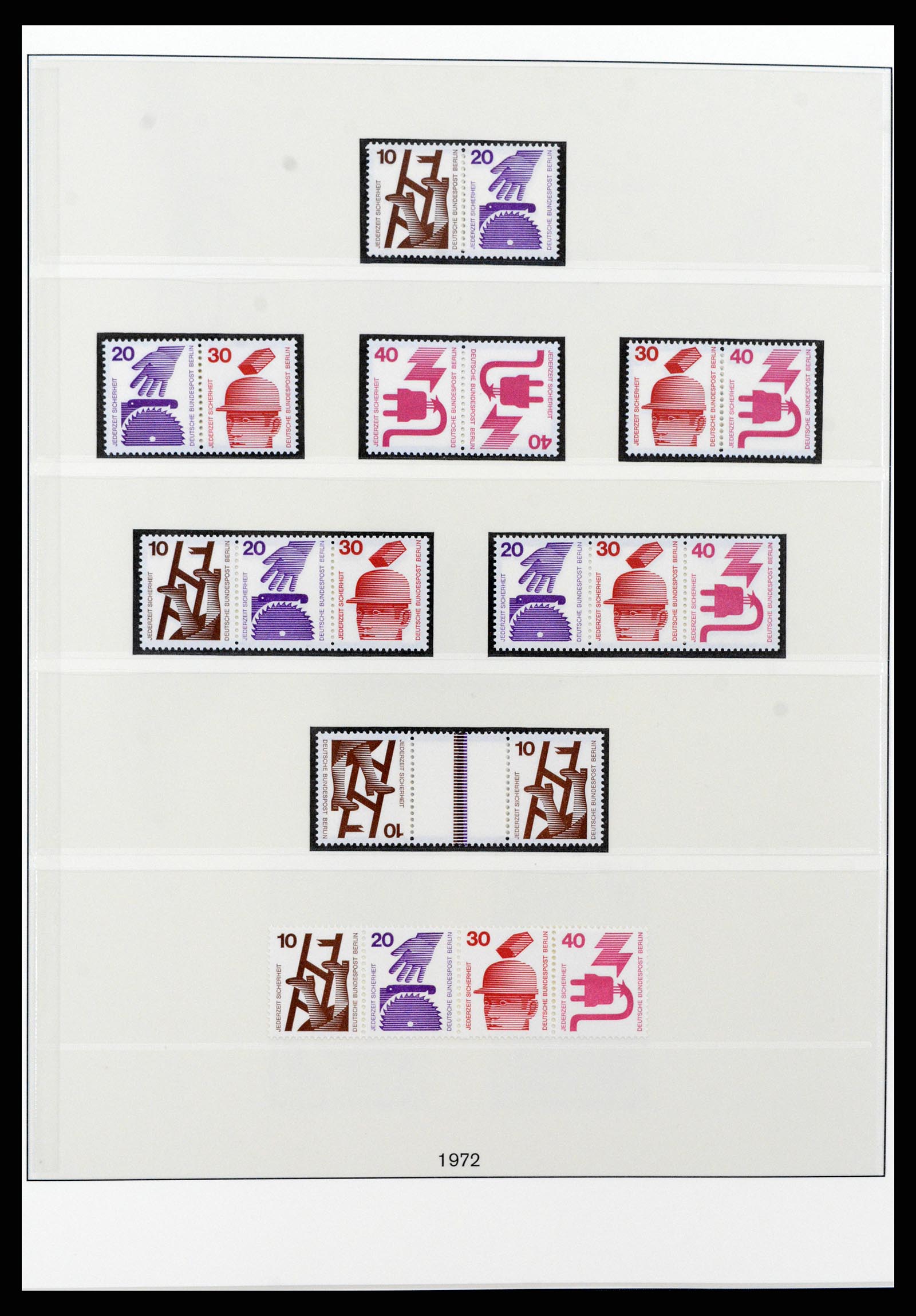 37977 010 - Postzegelverzameling 37977 Berlijn combinaties 1949-1989.