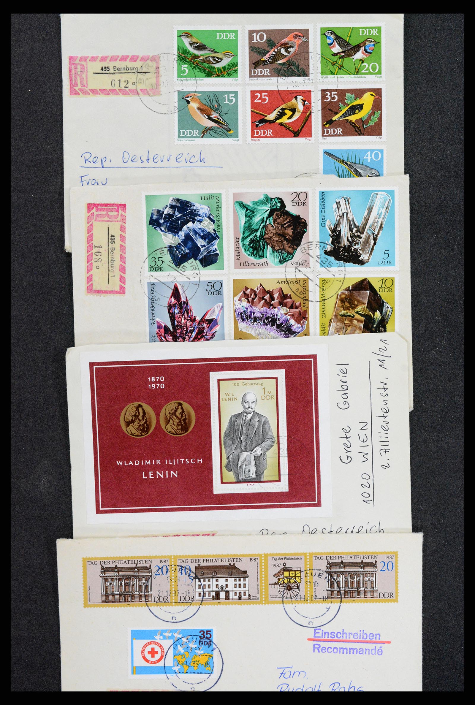 37981 002 - Postzegelverzameling 37981 DDR brieven 1960-1990.