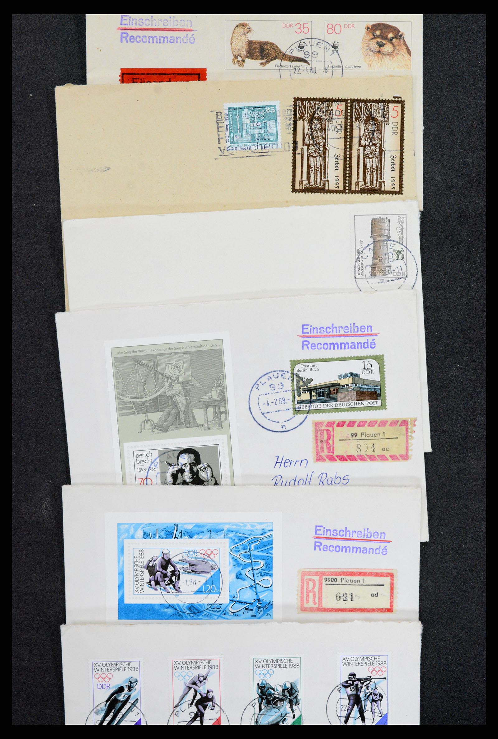 37981 003 - Postzegelverzameling 37981 DDR brieven 1960-1990.