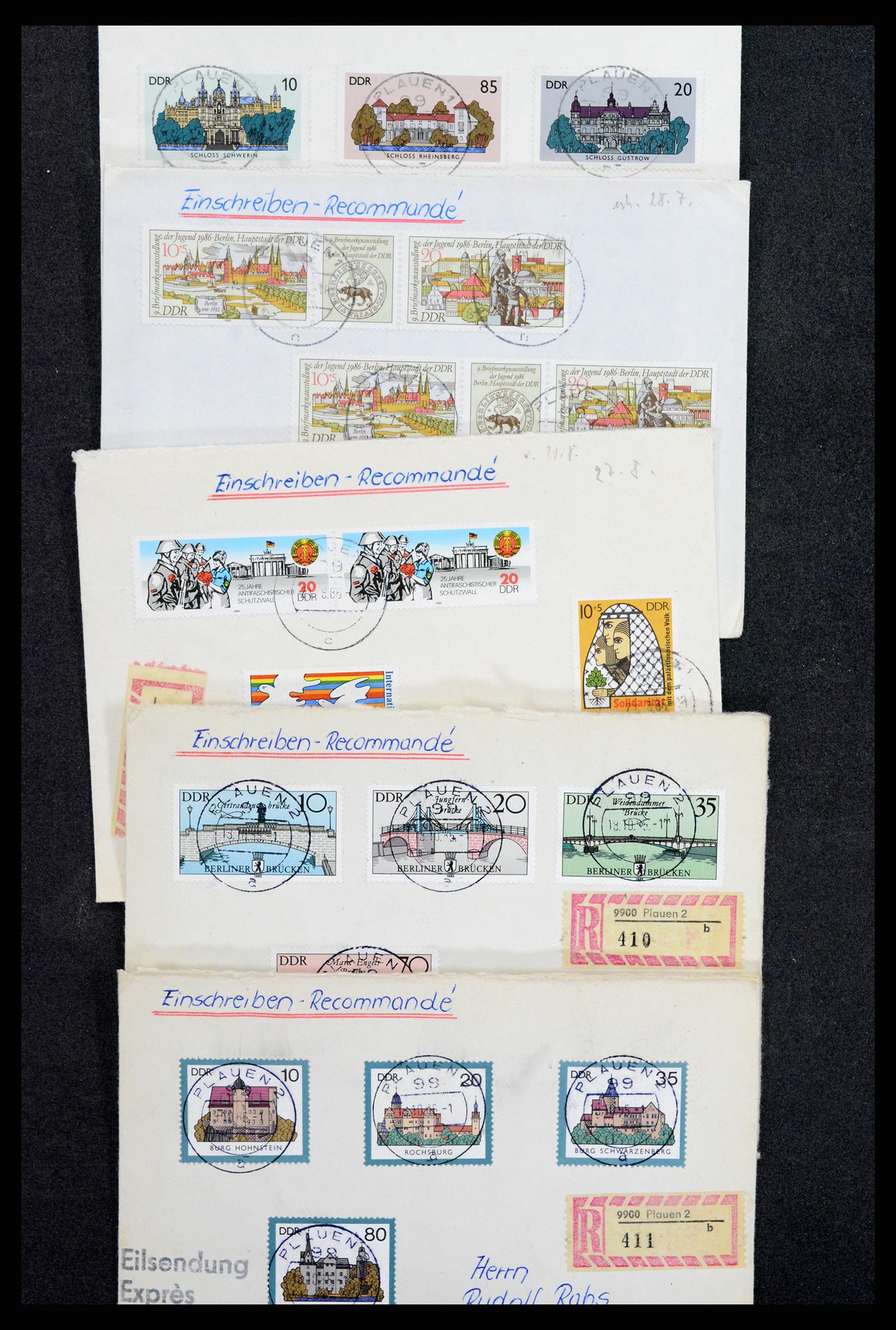 37981 005 - Postzegelverzameling 37981 DDR brieven 1960-1990.