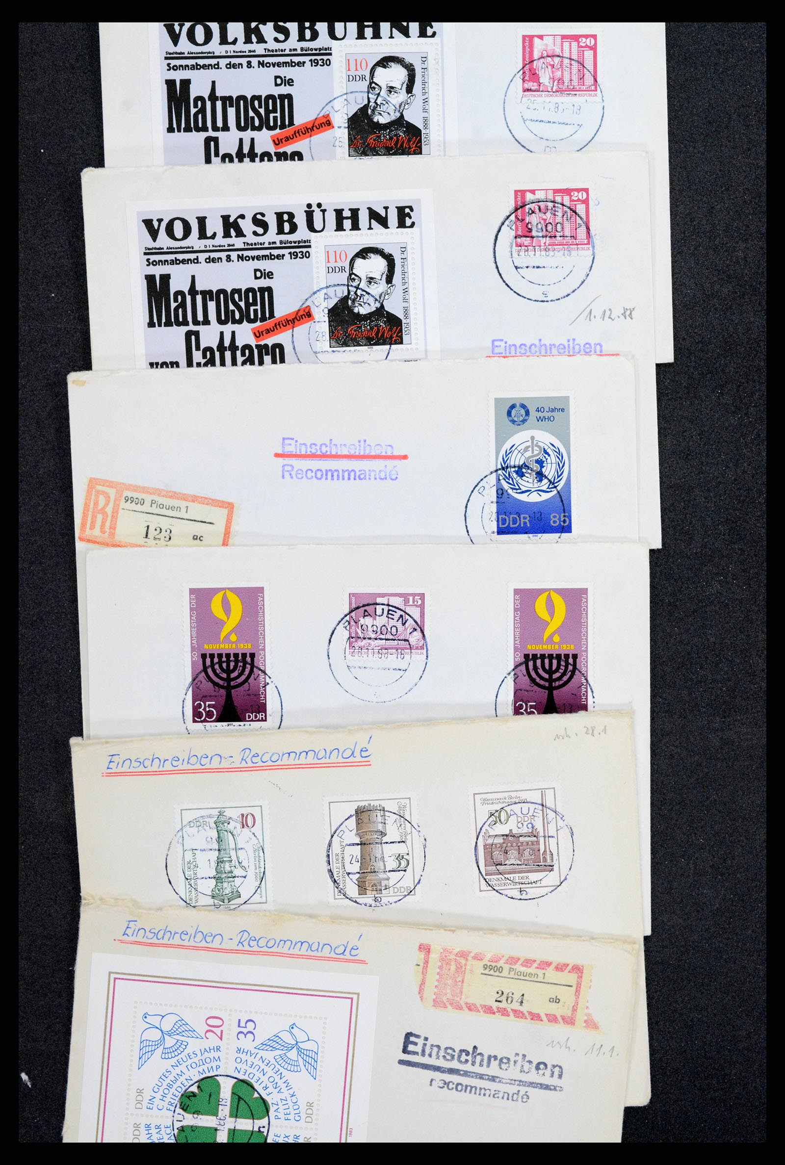37981 007 - Postzegelverzameling 37981 DDR brieven 1960-1990.