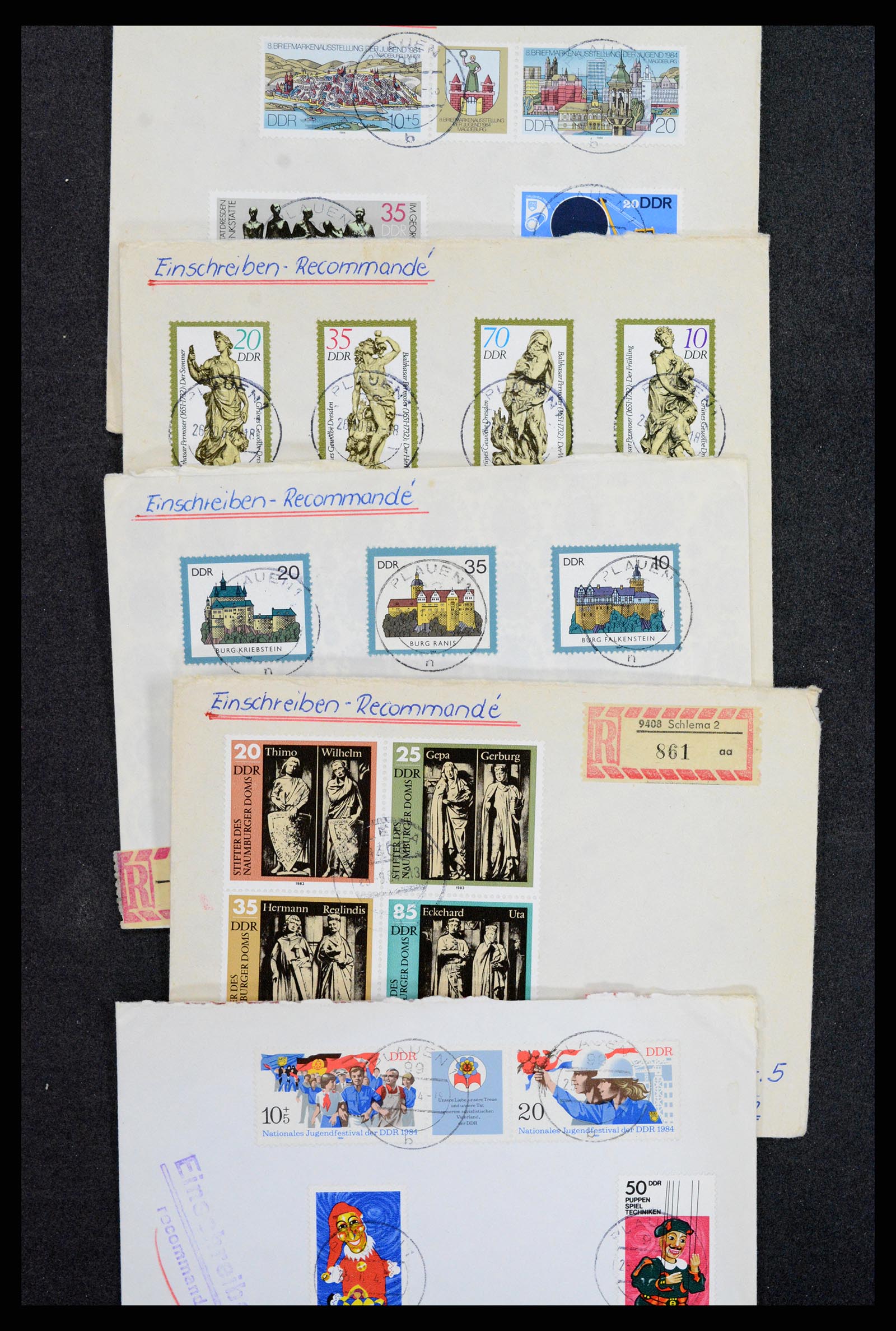 37981 010 - Postzegelverzameling 37981 DDR brieven 1960-1990.