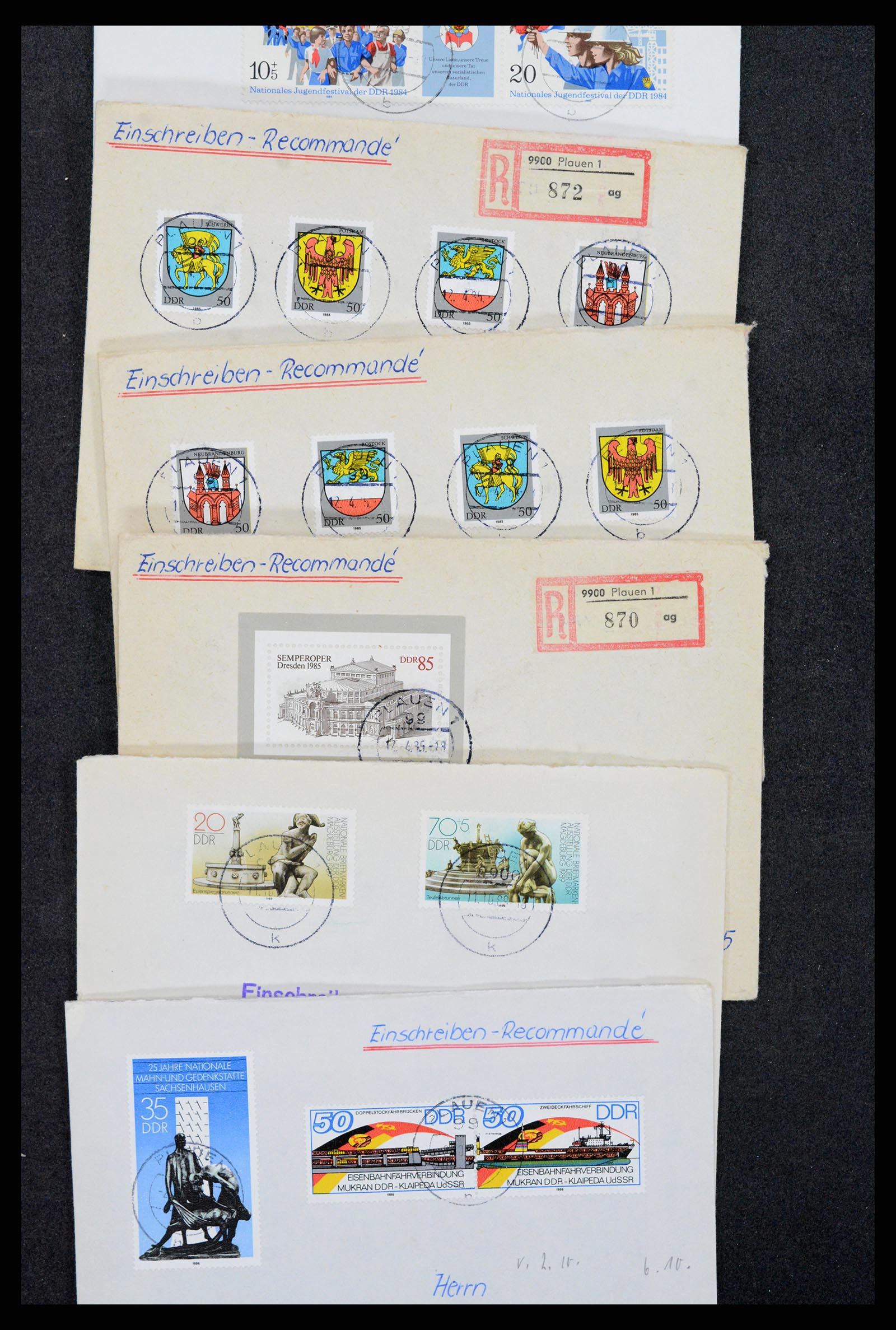 37981 011 - Postzegelverzameling 37981 DDR brieven 1960-1990.