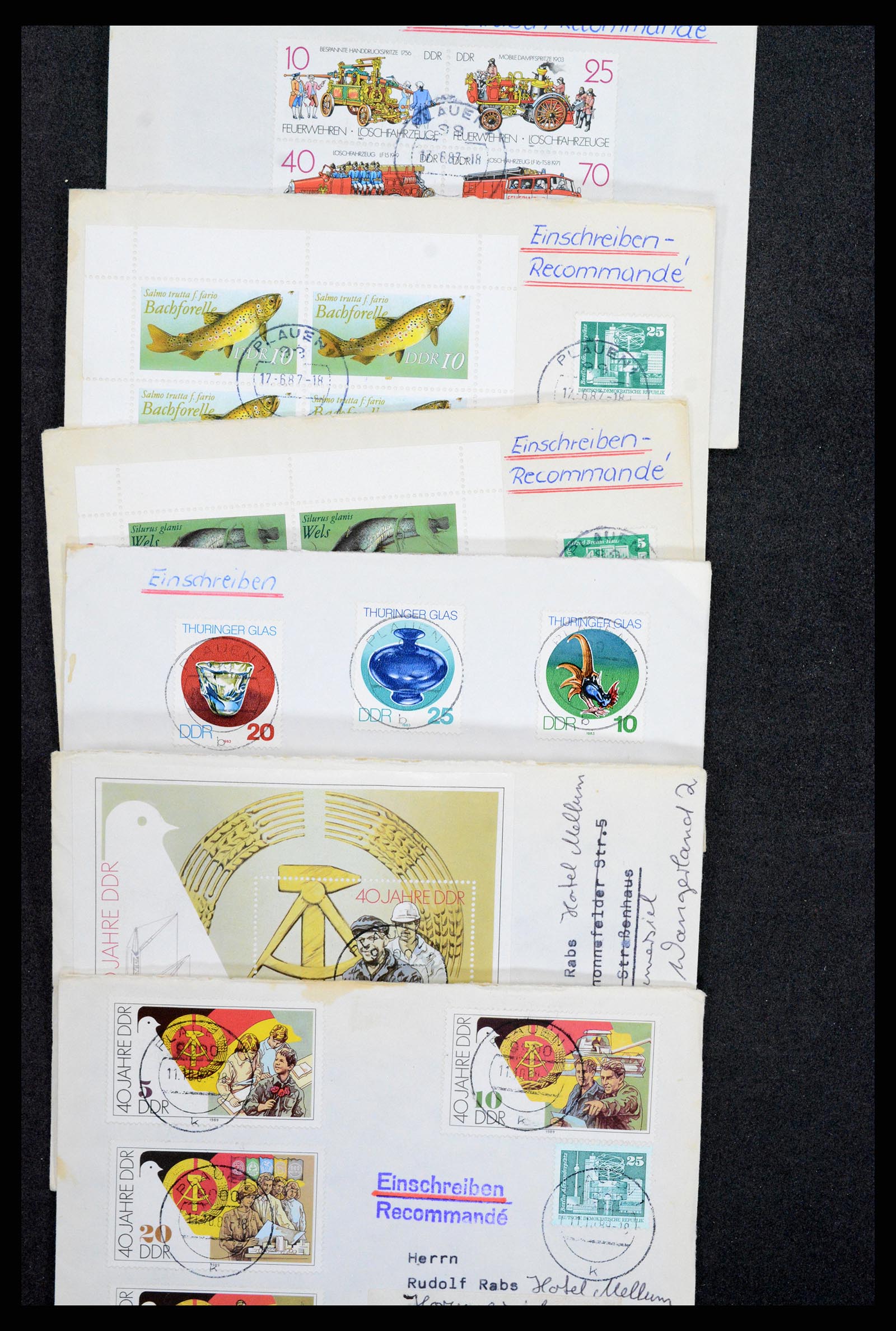 37981 015 - Postzegelverzameling 37981 DDR brieven 1960-1990.