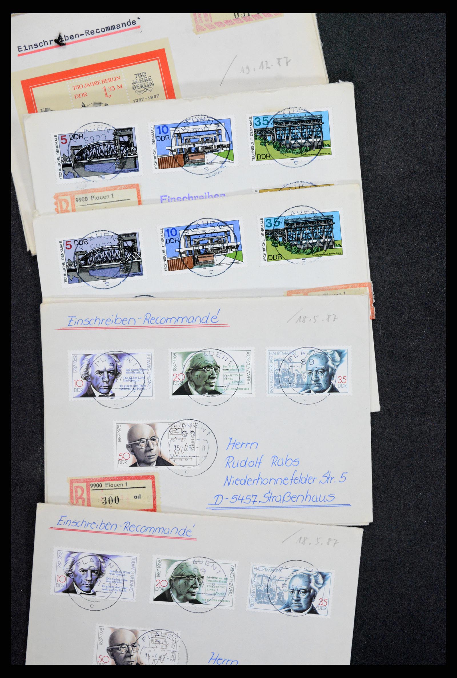 37981 016 - Postzegelverzameling 37981 DDR brieven 1960-1990.