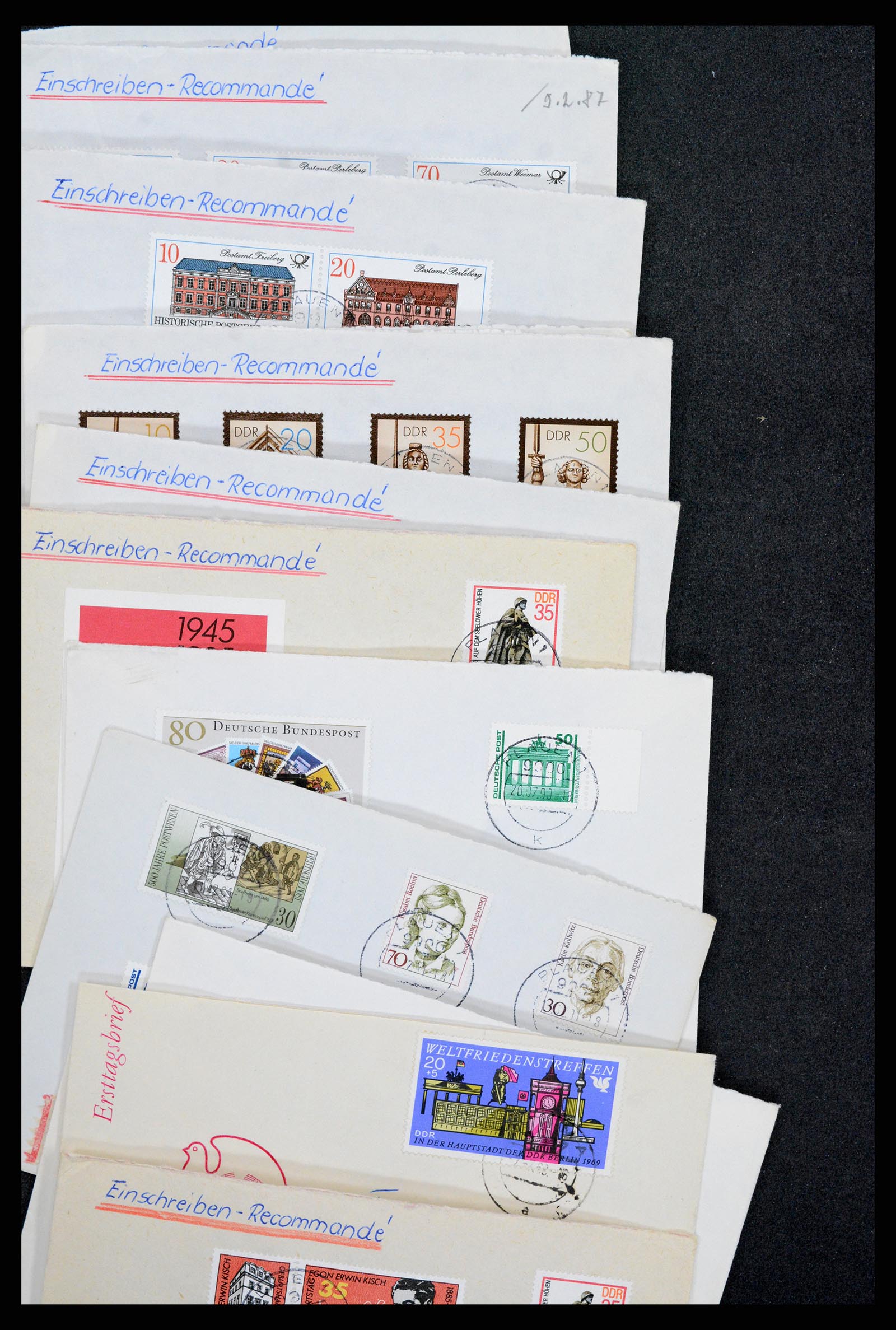 37981 019 - Postzegelverzameling 37981 DDR brieven 1960-1990.