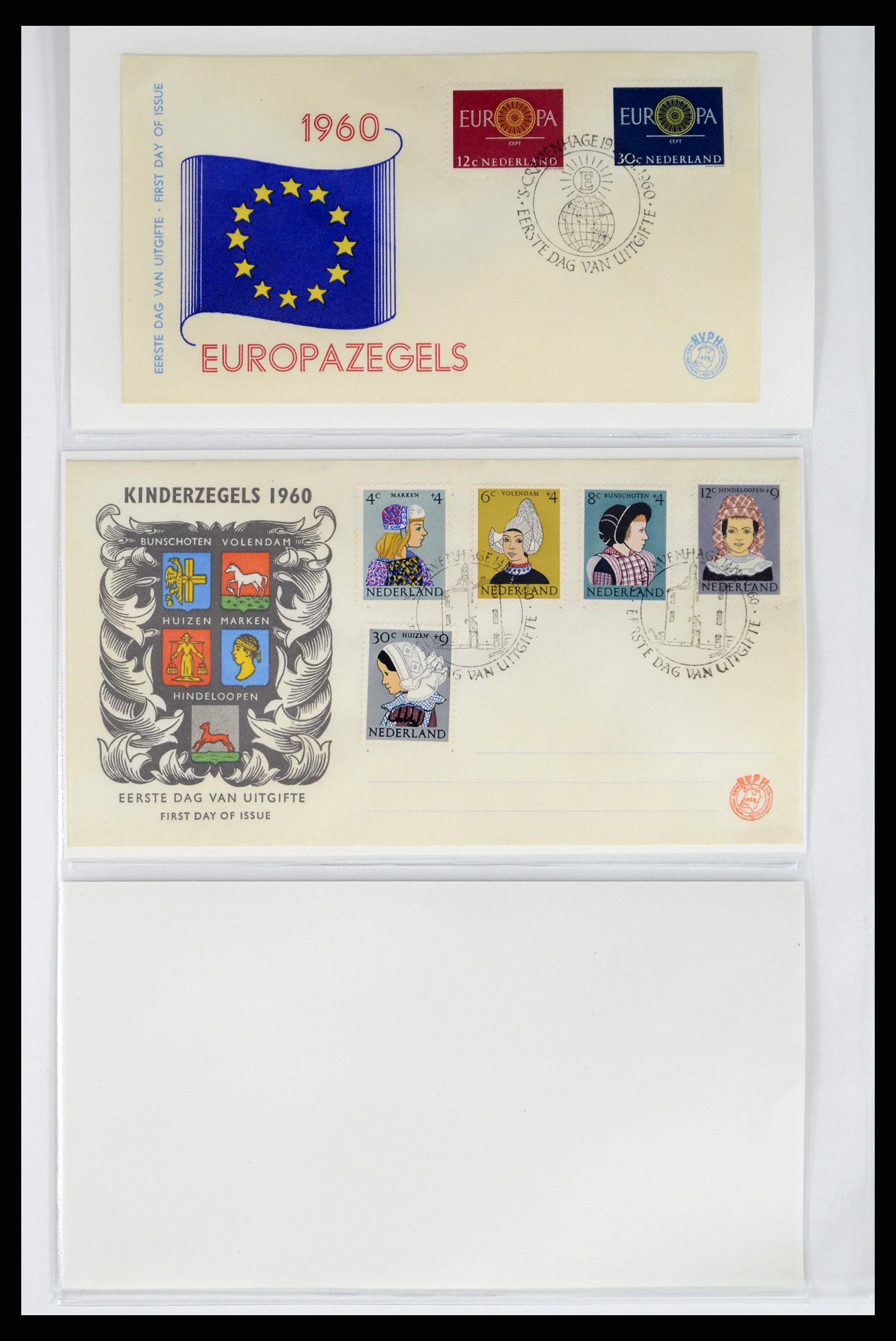 37983 009 - Postzegelverzameling 37983 Nederland FDC's 1954-1987.