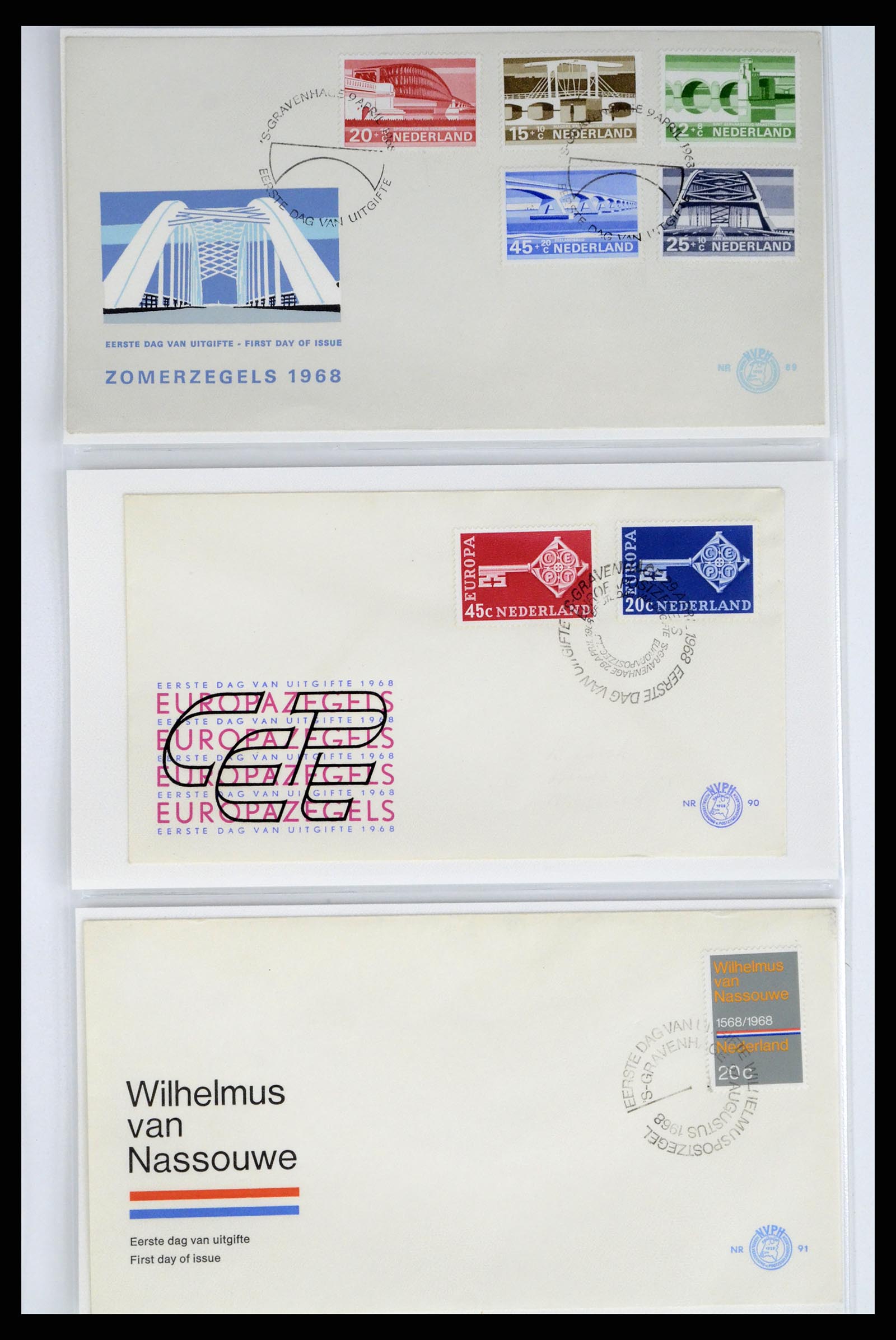 37983 024 - Stamp Collection 37983 Netherland FDC's 1954-1987.