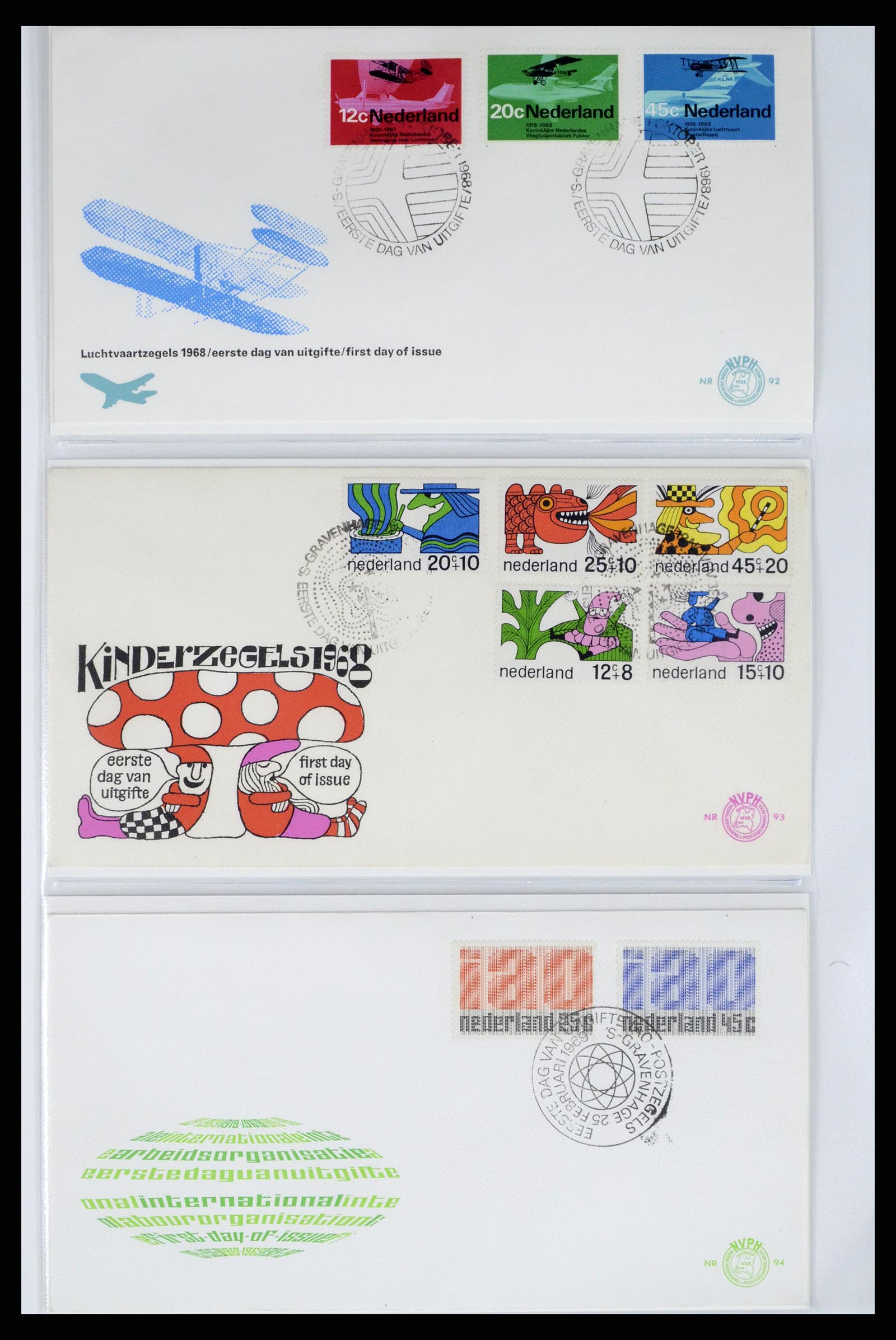 37983 025 - Stamp Collection 37983 Netherland FDC's 1954-1987.
